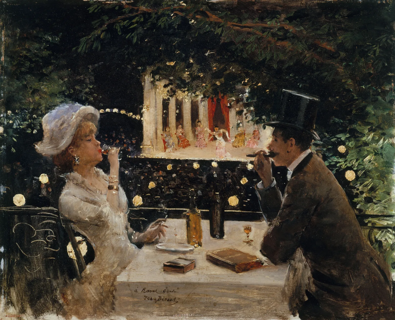 Diner Aux Ambassadeurs Wall Art by Jean Béraud - Canvas Print