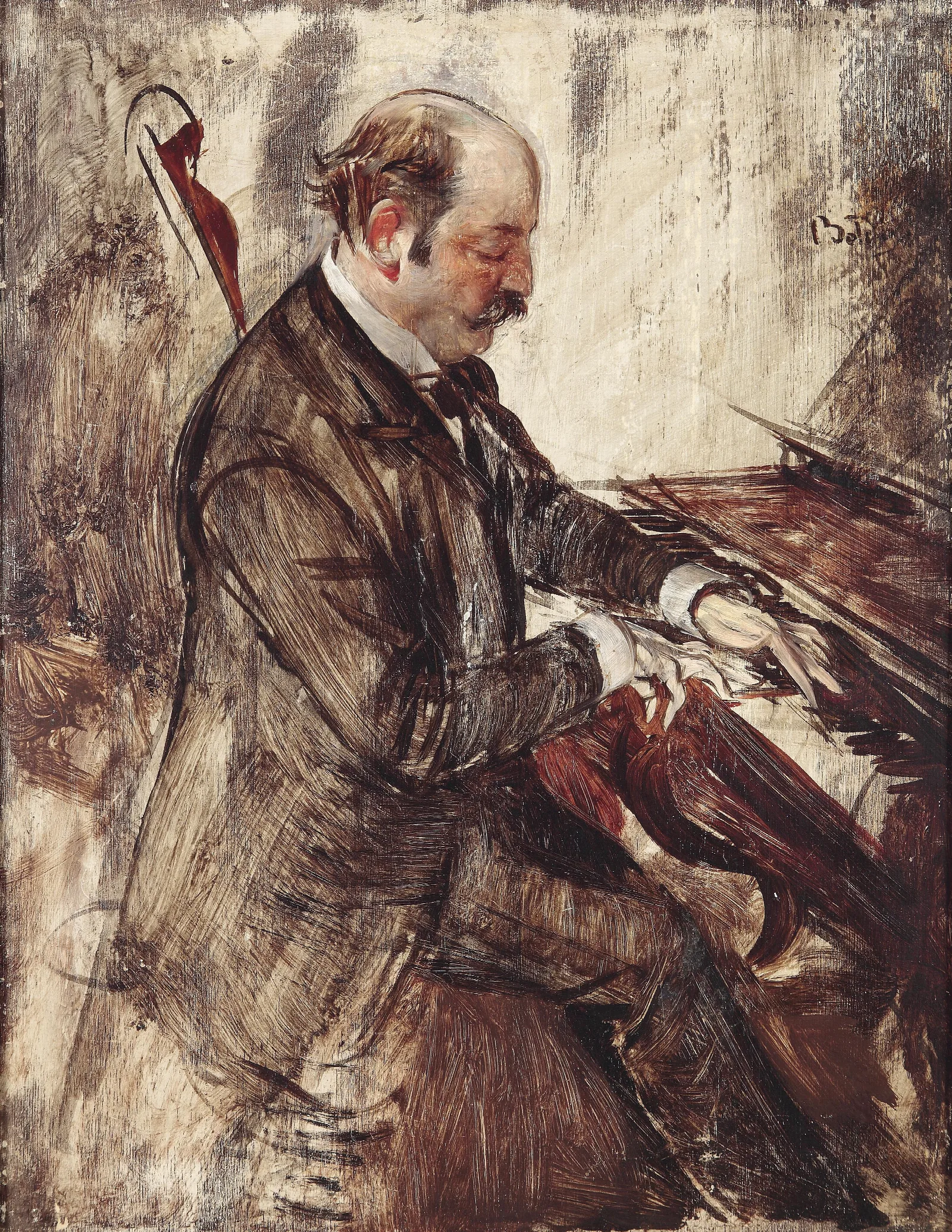 Der Pianist Wall Art by Giovanni Boldini - Canvas Print