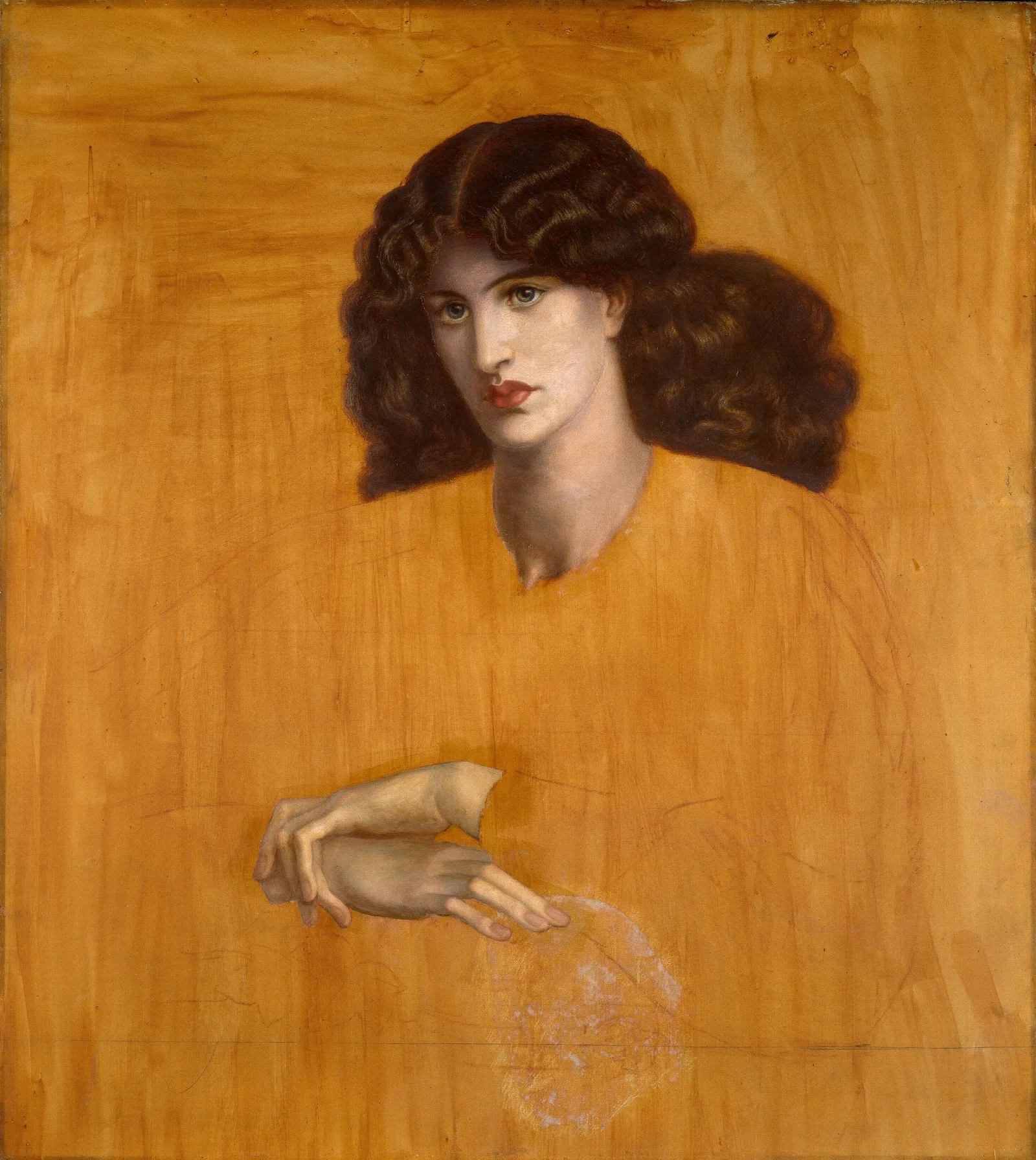 La Donna Della Finestra The Lady Of Pity Wall Art by Dante Gabriel Rossetti - Canvas Print
