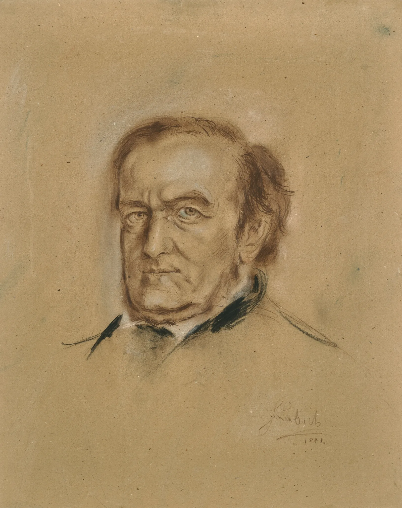 Portrait Bust Of Richard Wagner 1813 1883 Wall Art by Franz von Lenbach - Canvas Print