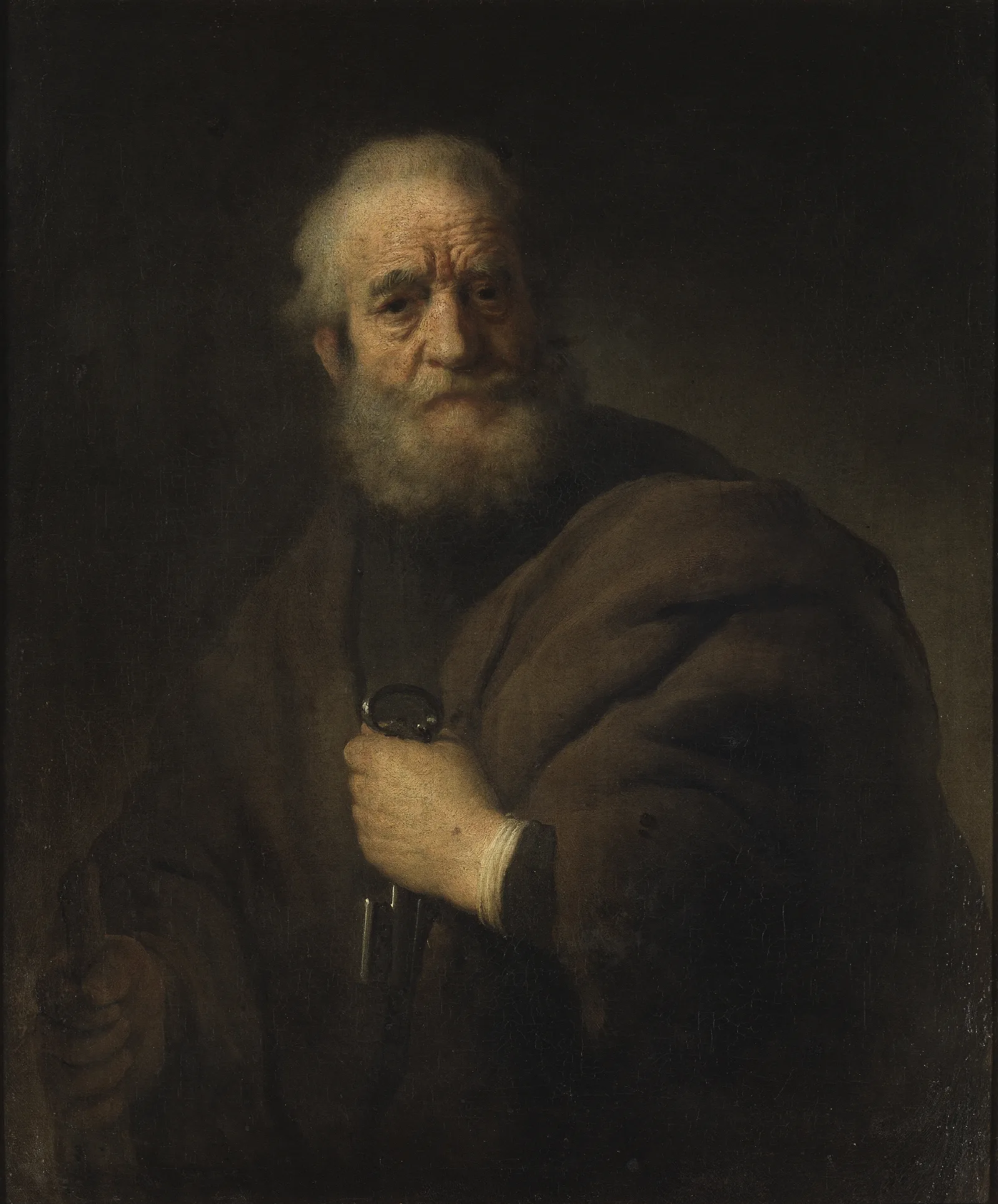 St Peter 4 Wall Art by Rembrandt van Rijn - Canvas Print