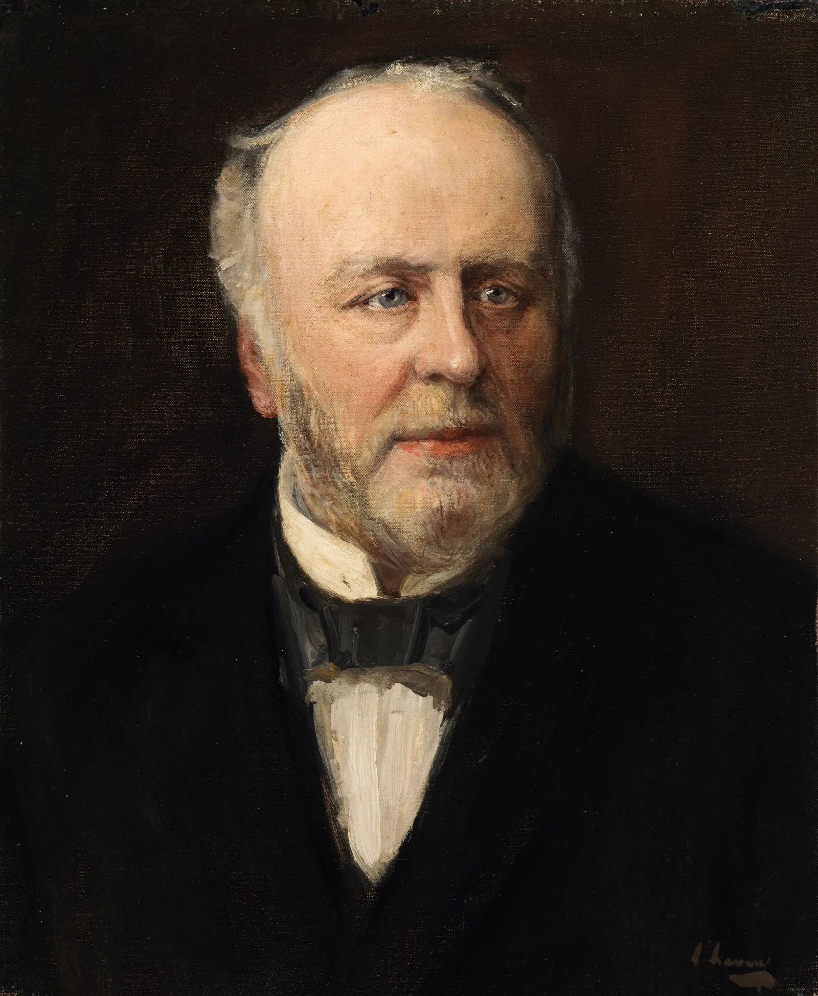 Portrait Of John Thomas Gilbert 1829 1897 Antiquarian Wall Art by Sir John Lavery - Canvas Print