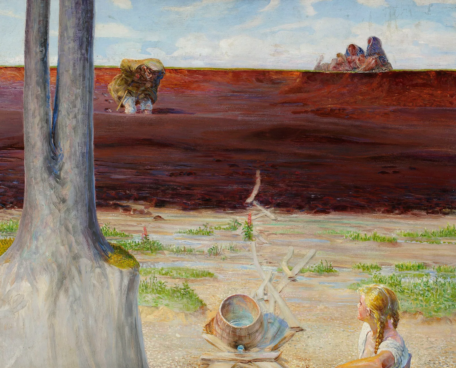 My Life Left Section Of The Triptych Wall Art by Jacek Malczewski - Canvas Print