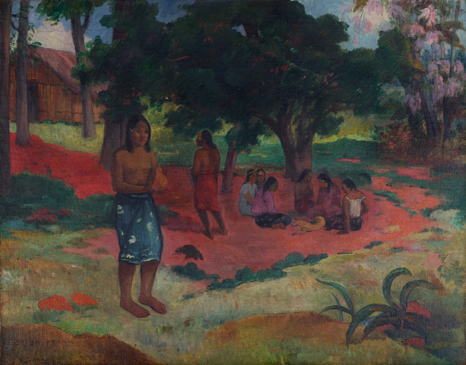 Parau Parau Whispered Words Wall Art by Paul Gauguin - Canvas Print