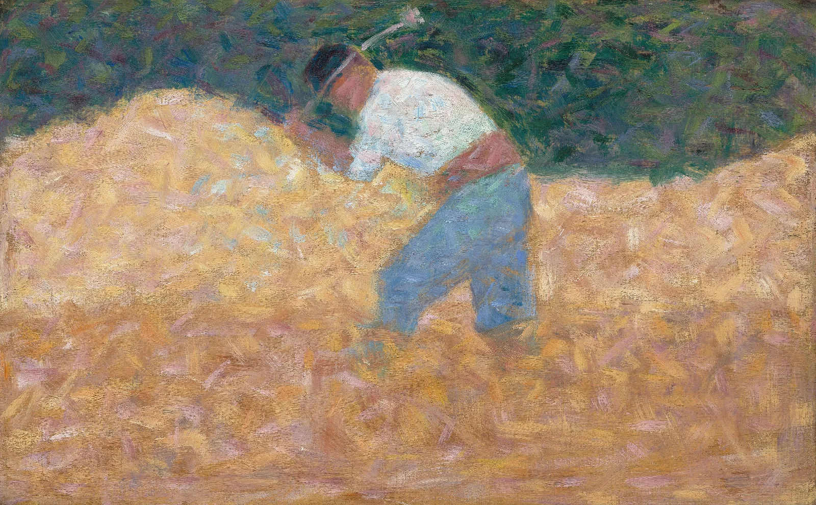 The Stone Breaker Wall Art by Georges Seurat - Canvas Print