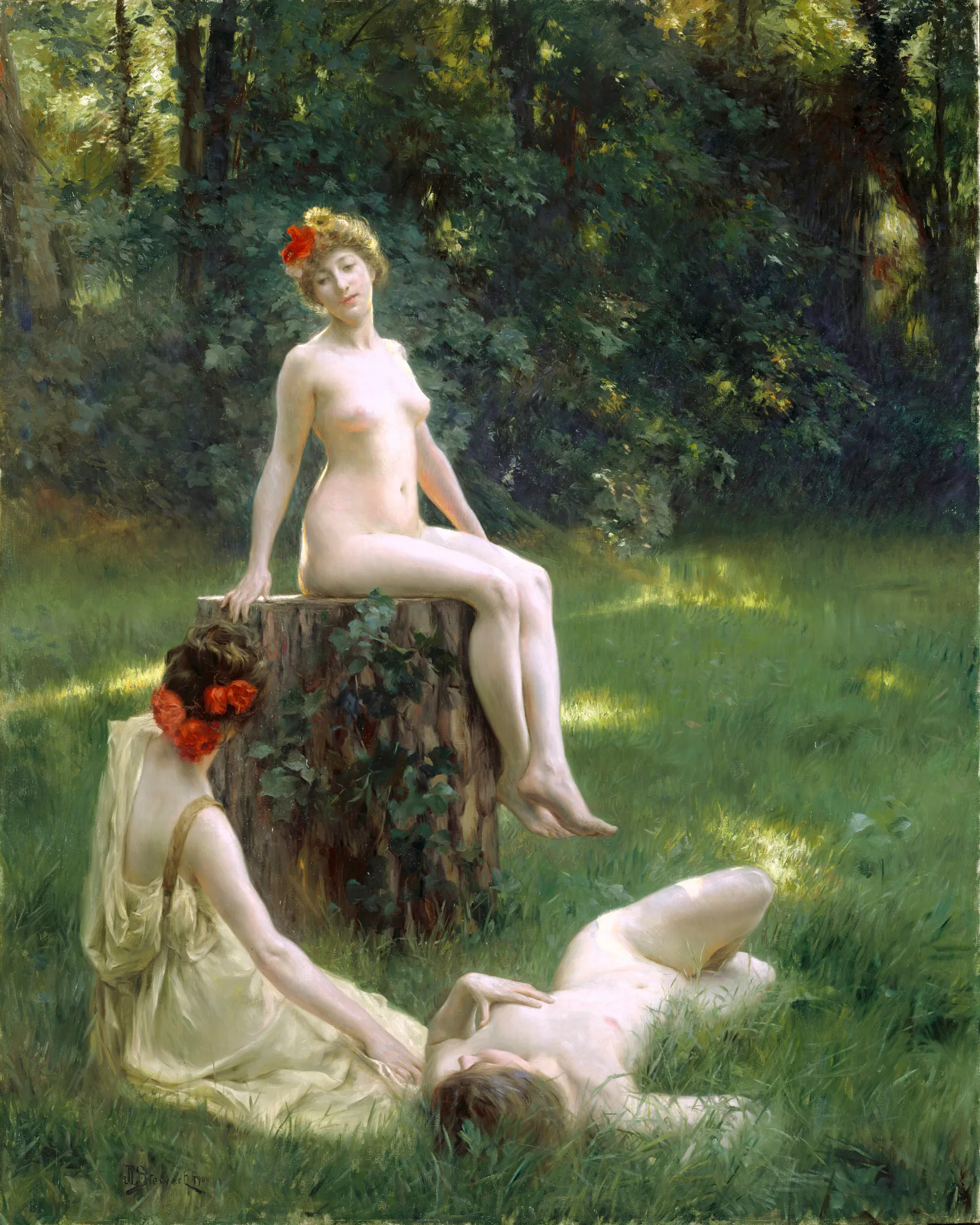 The Glade Wall Art by Julius Leblanc Stewart - Canvas Print