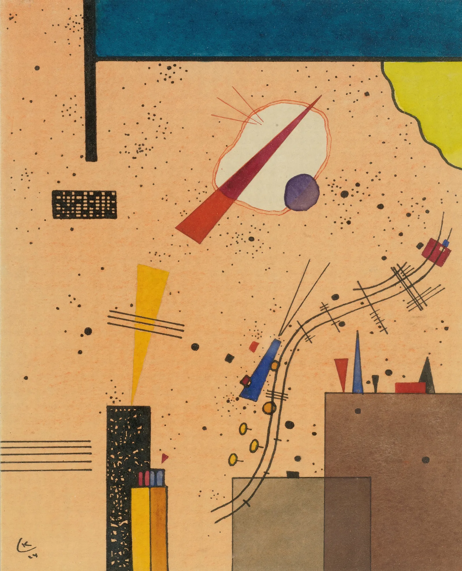 Spritze Spray Wall Art by Wassily Kandinsky - Canvas Print