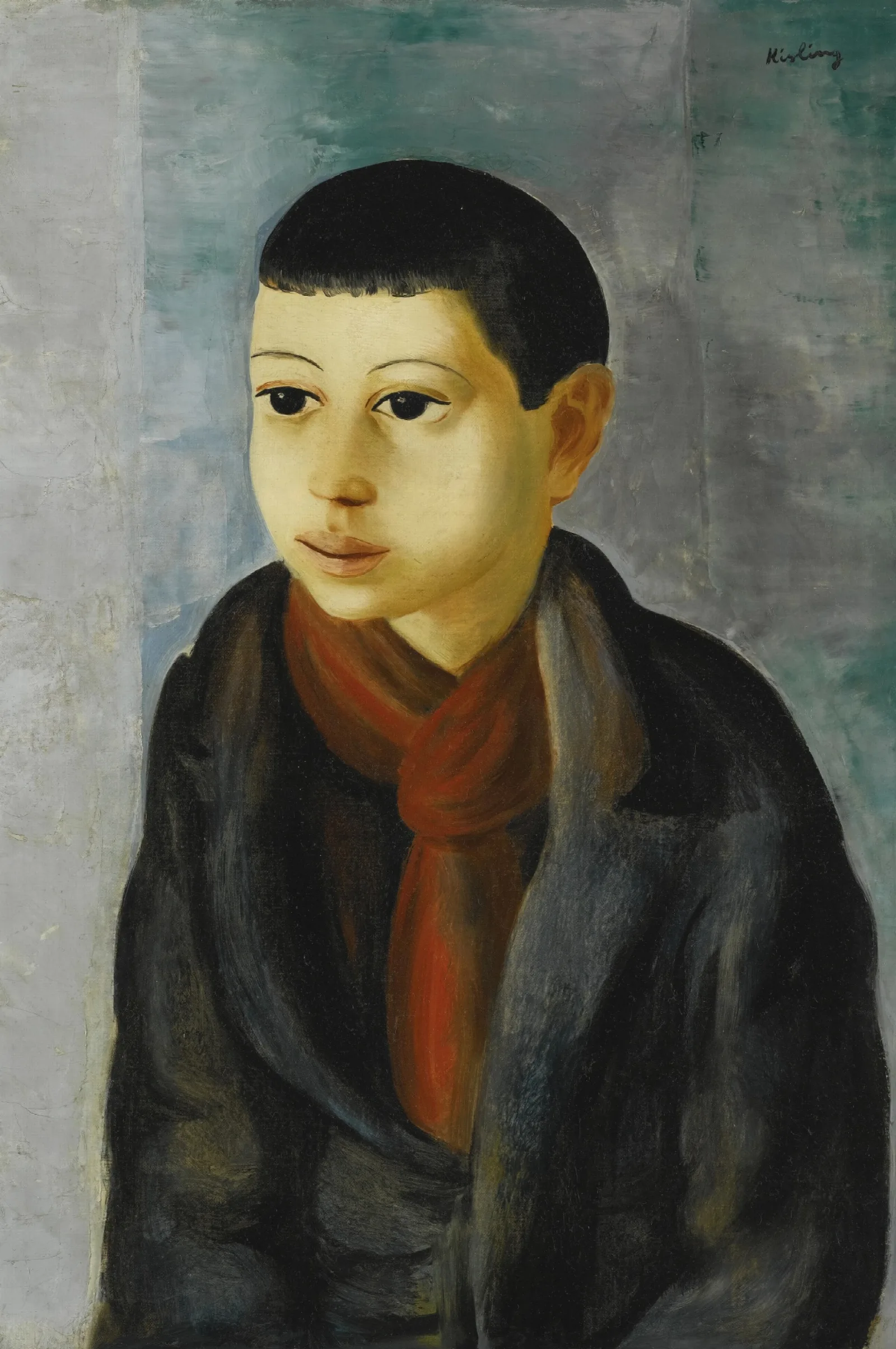 Portrait Dun Jeune Garcon 2 Wall Art by Moïse Kisling - Canvas Print