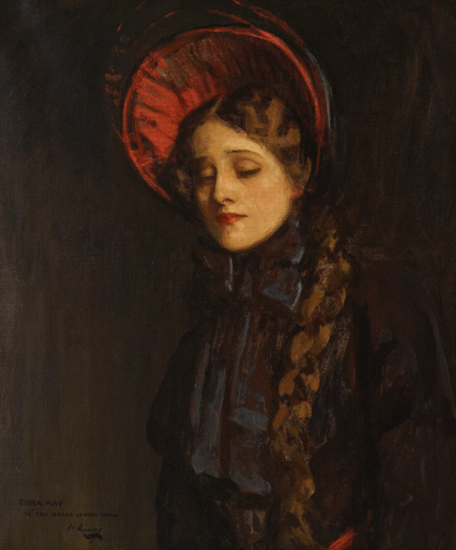 Edna May In The Belle Of New York Wall Art by Sir John Lavery - Canvas Print