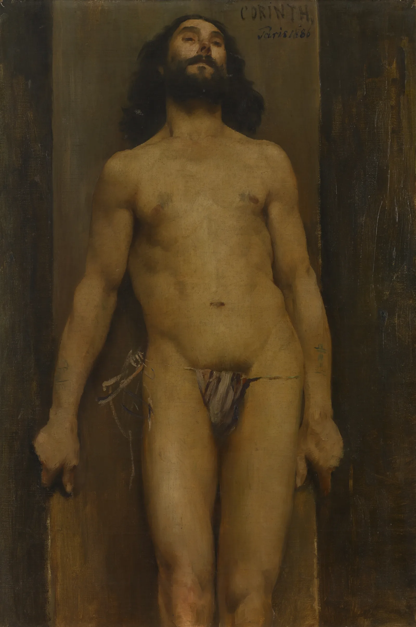 Male Nude 2 Wall Art by Lovis Corinth - Canvas Print
