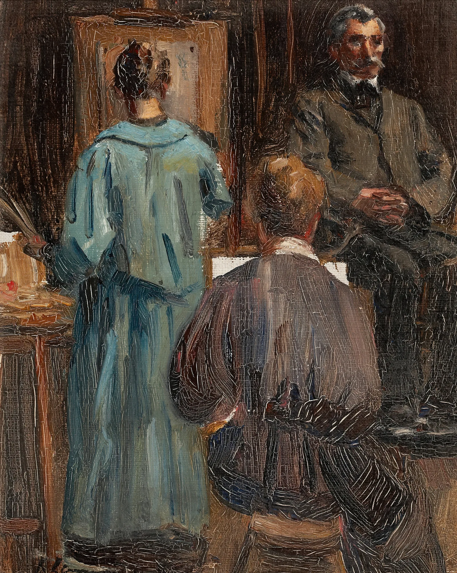 Interior Of The Artists Studio Wall Art by Sir John Lavery - Canvas Print
