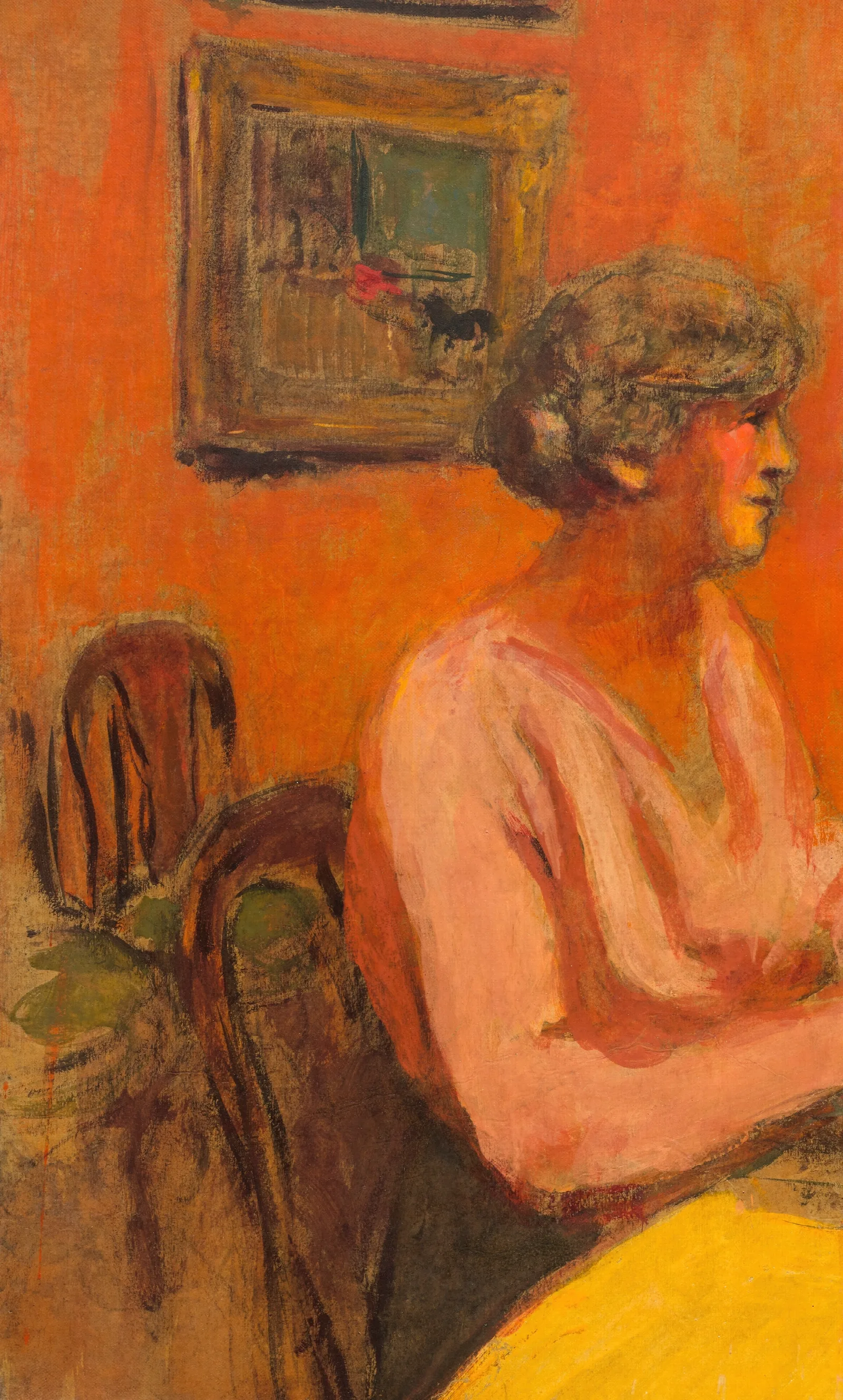 Lucie Hessel Dans La Salle A Manger Rue De Naples Wall Art by Édouard Vuillard - Canvas Print