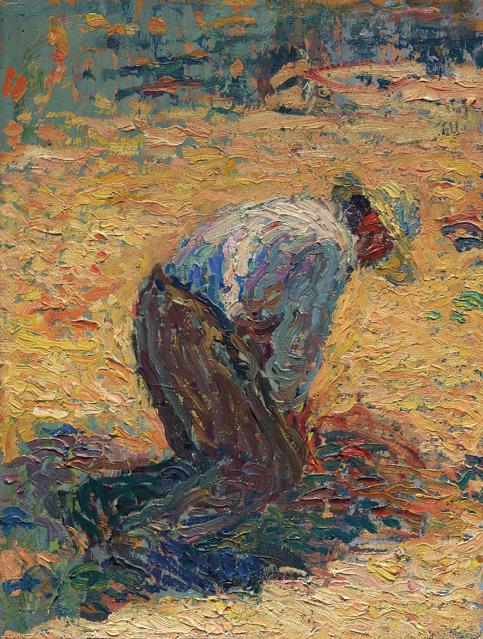 Etude Pour La Moisson Wall Art by Henri Martin - Canvas Print