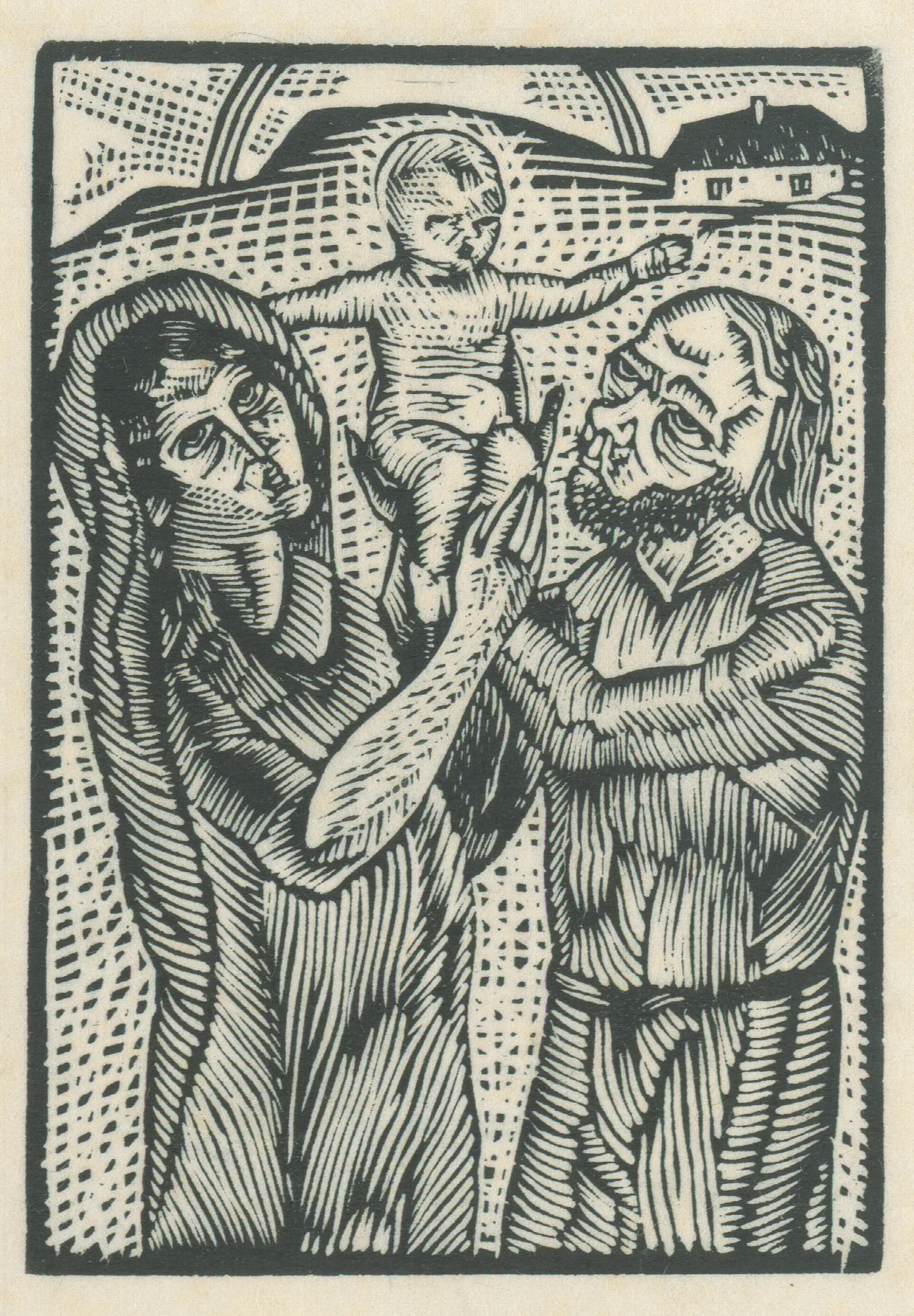 Holy Family 5 Wall Art by Mikuláš Galanda - Canvas Print