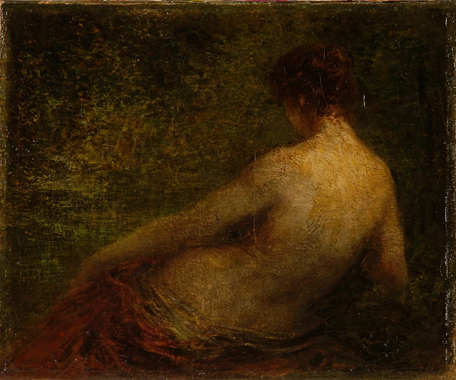 Femme Nue De Dos Wall Art by Henri Fantin-Latour - Canvas Print