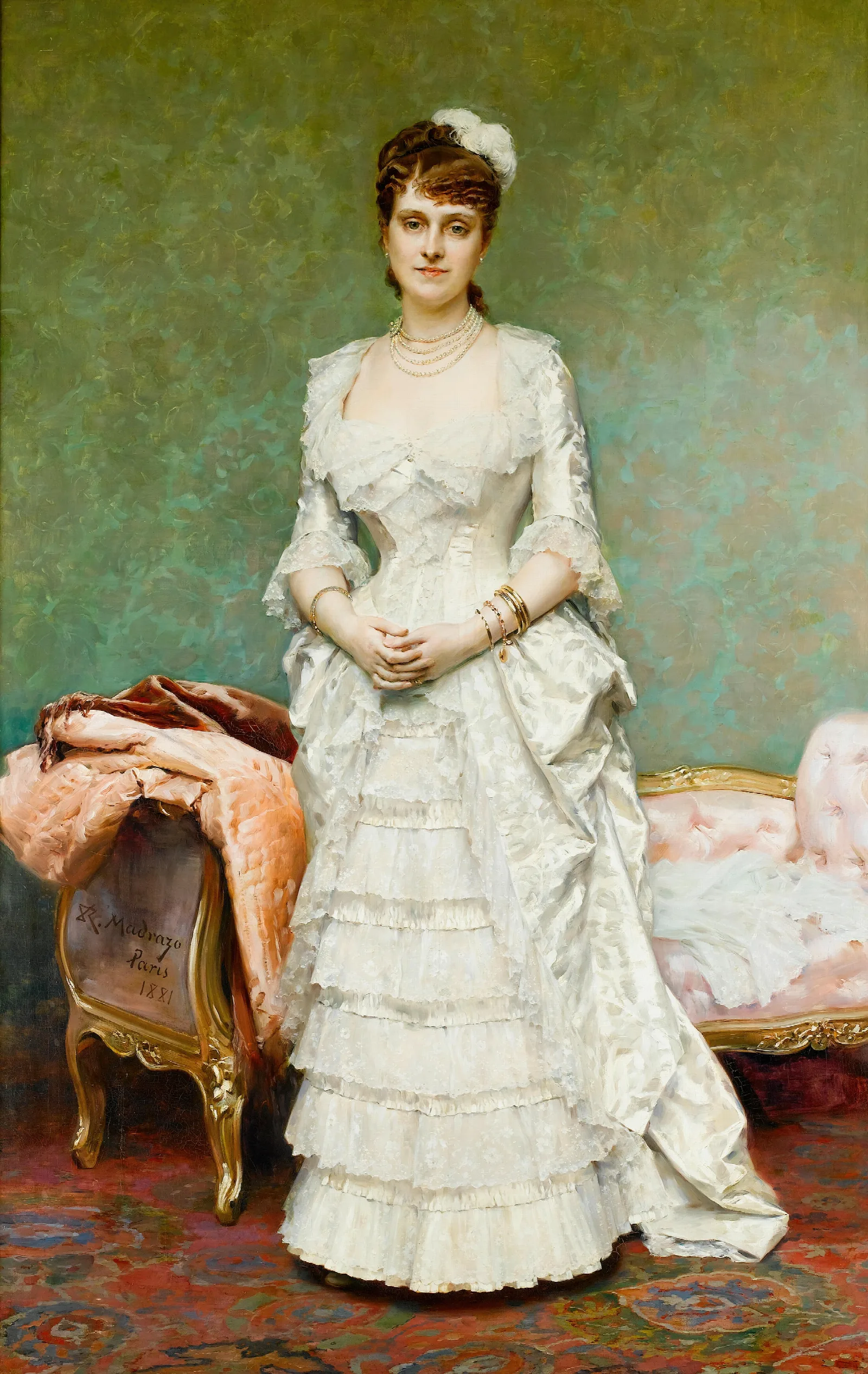 Before The Ball 2 Wall Art by Raimundo de Madrazo y Garreta - Canvas Print