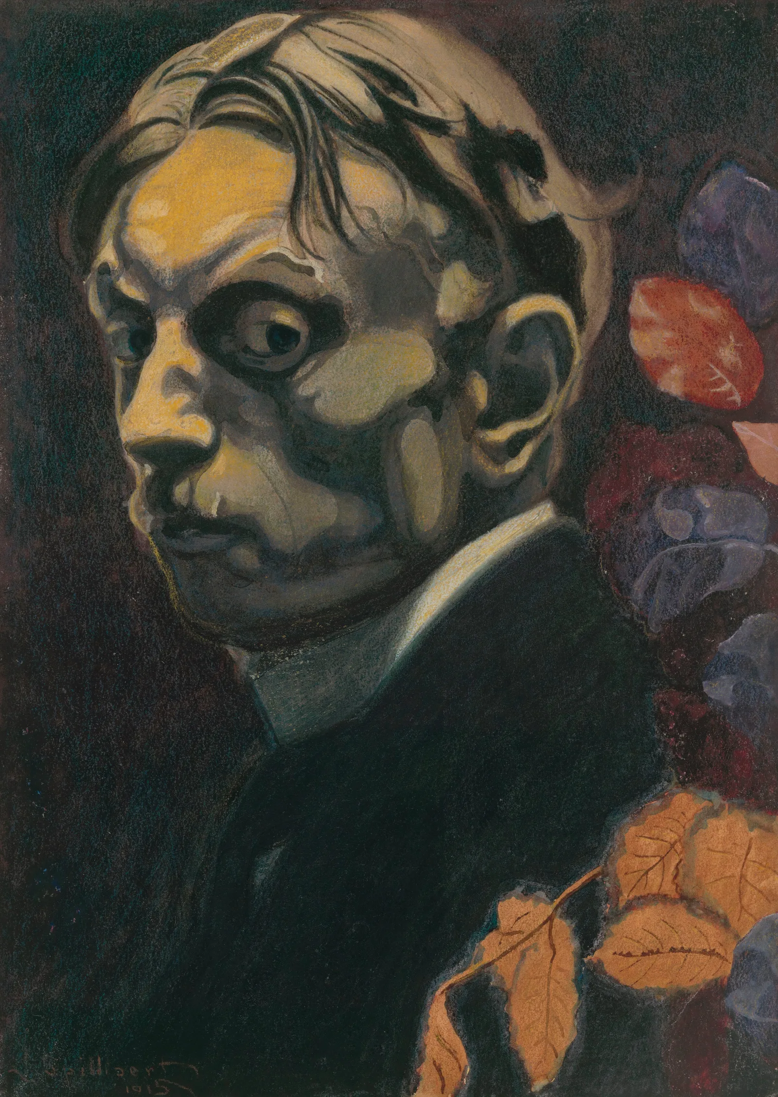 Self Portrait 521 Wall Art by Léon Spilliaert - Canvas Print