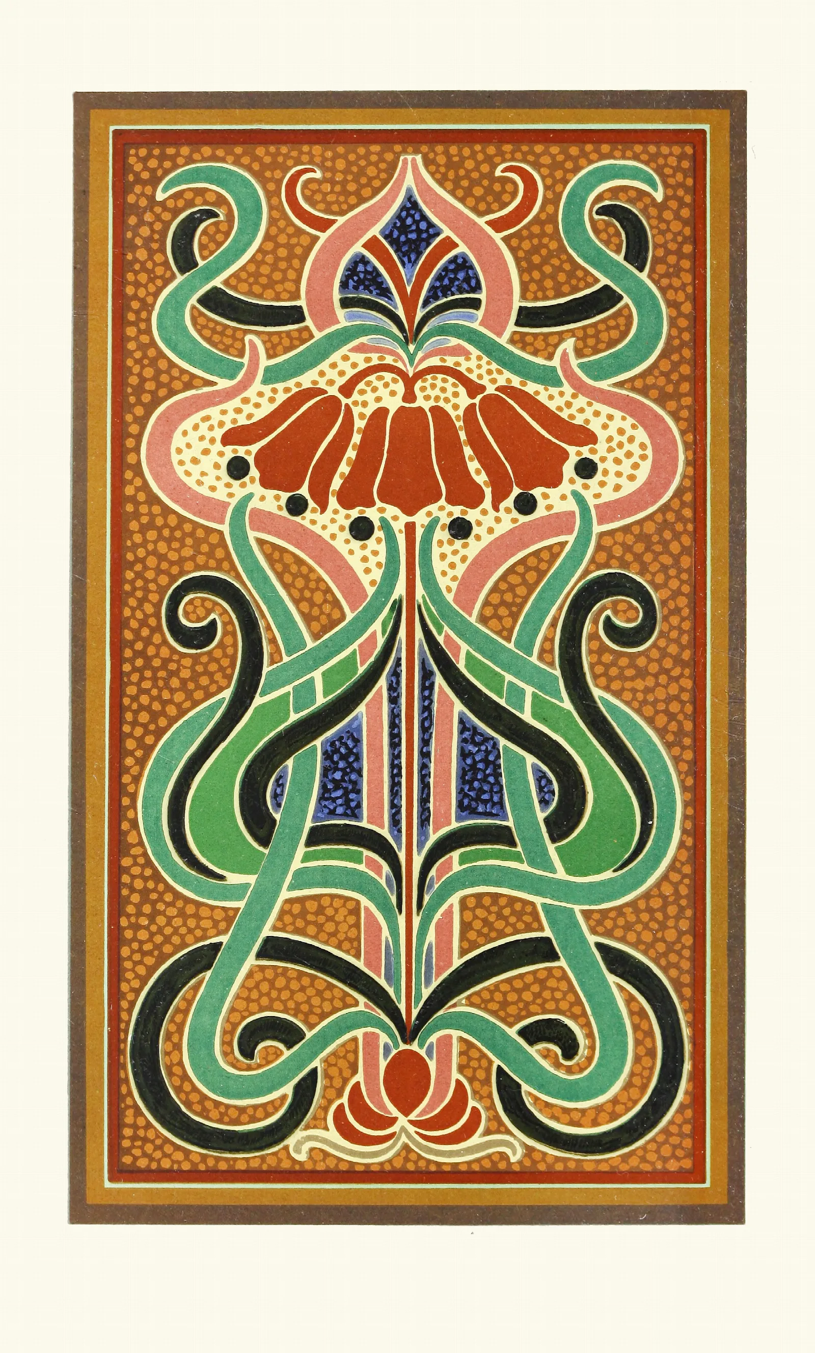 Design Showing Analysis Of Colour In A Peacocks Plumage Wall Art by James Ward - Canvas Print