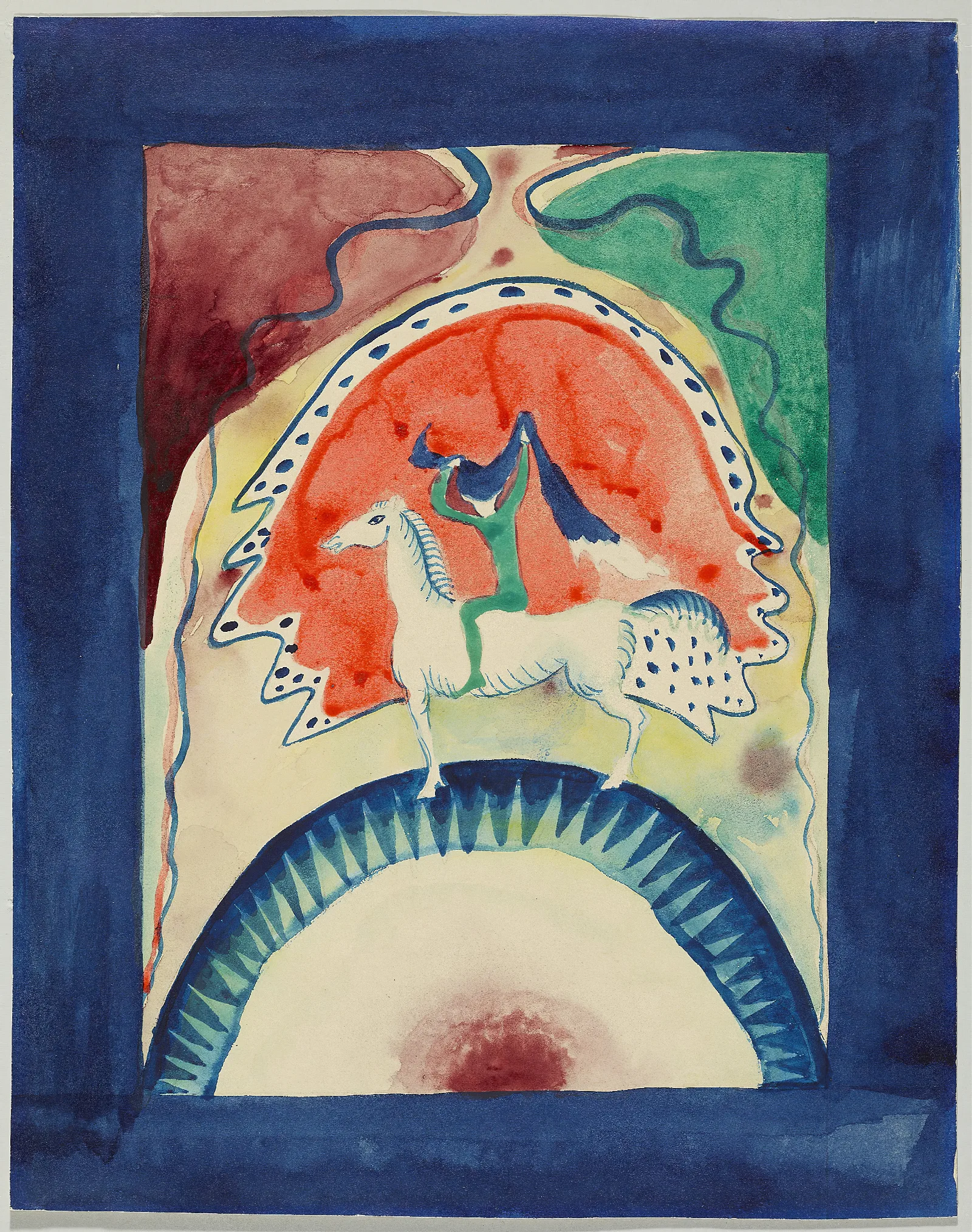 Design For The Cover Of The Almanac The Blue Rider 2 Wall Art by Wassily Kandinsky - Canvas Print