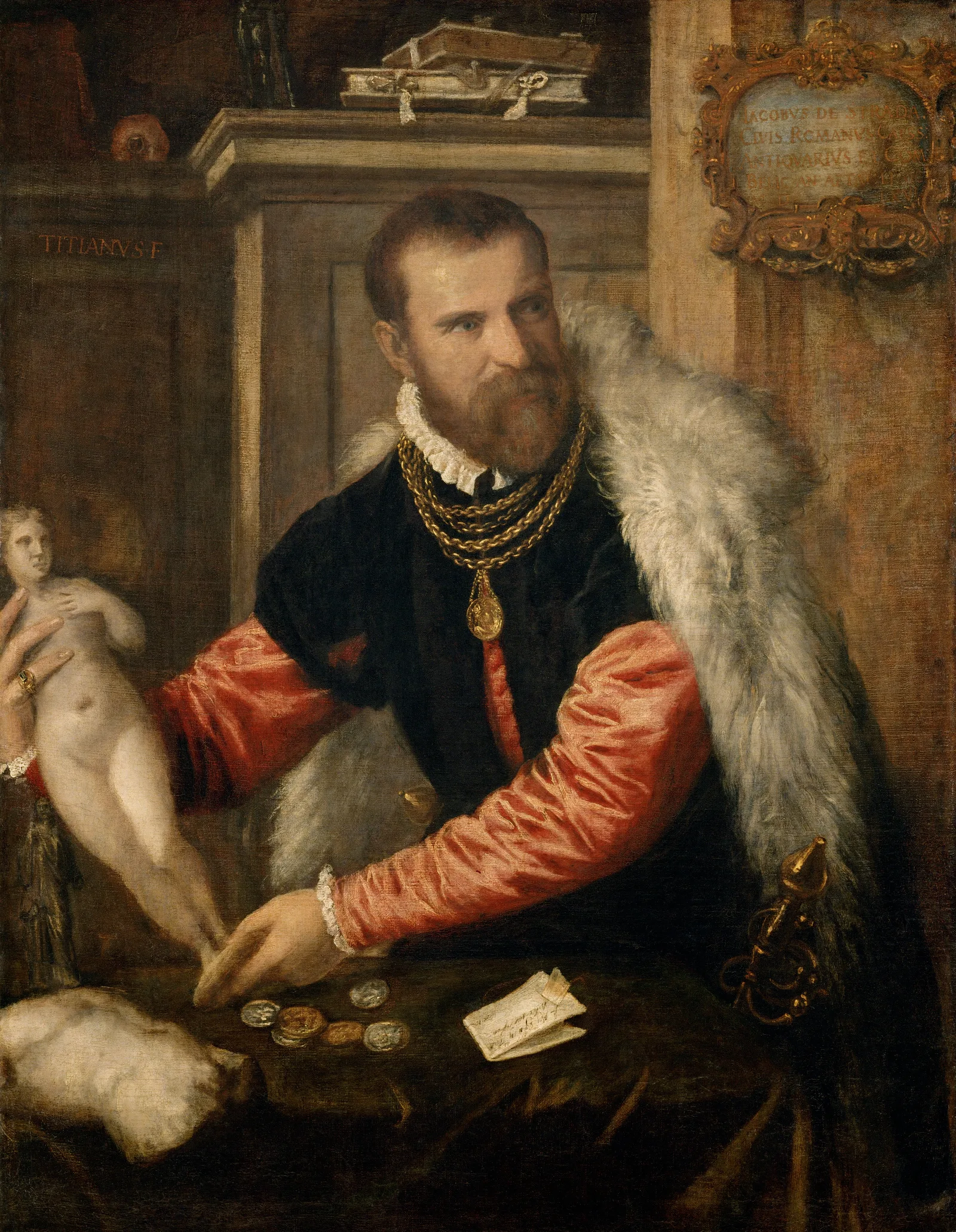 Jacopo Strada Wall Art by Titian - Canvas Print