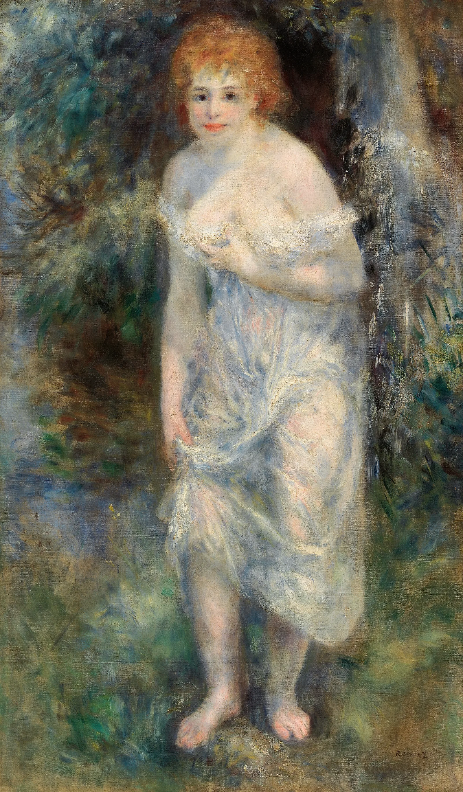 The Source La Source Wall Art by Pierre-Auguste Renoir - Canvas Print
