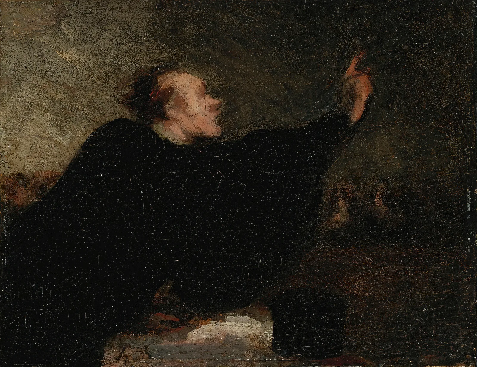 Avocat Plaidant Wall Art by Honoré Daumier - Canvas Print