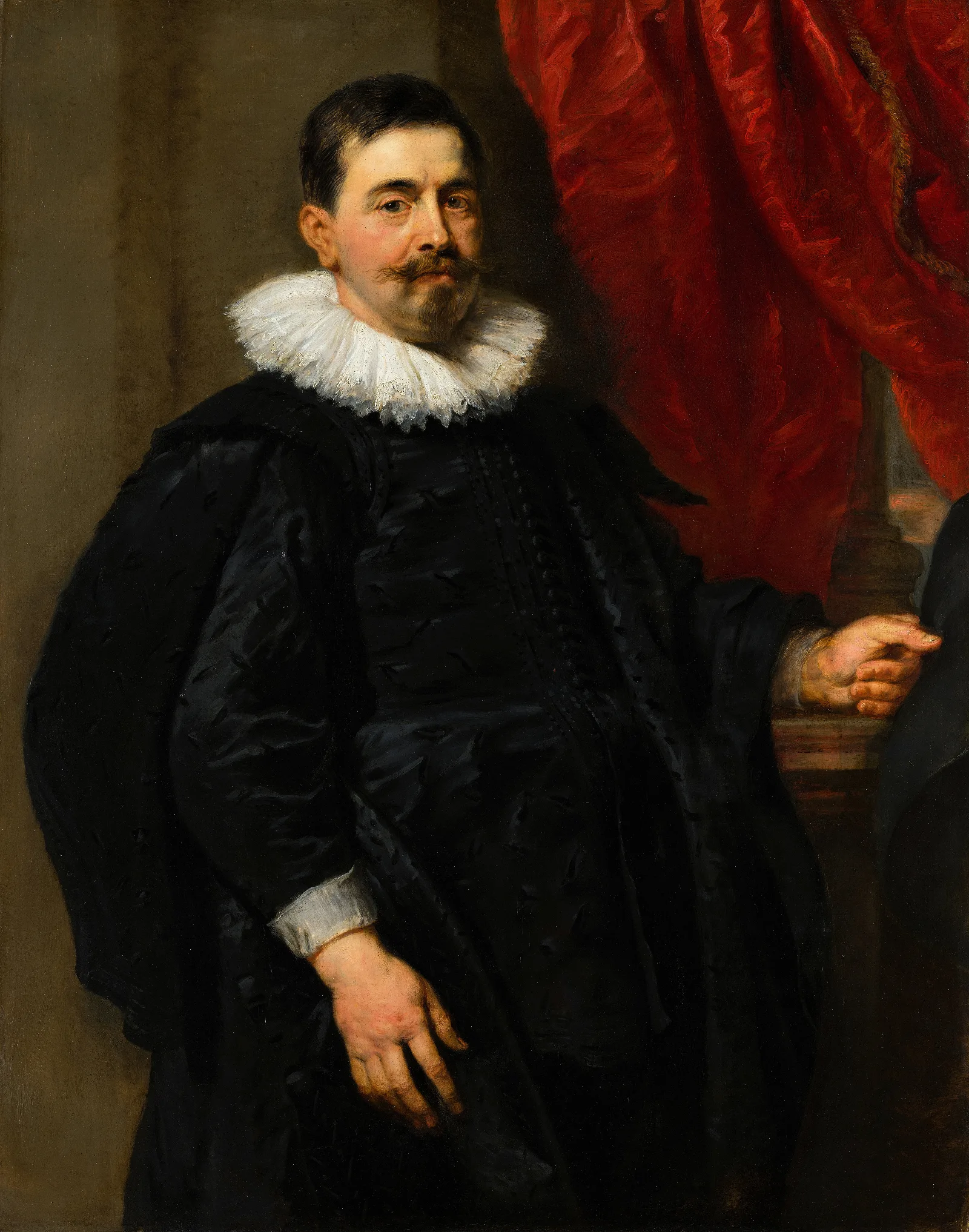 Portrait Of A Manpossibly Peter Van Hecke Wall Art by Peter Paul Rubens - Canvas Print