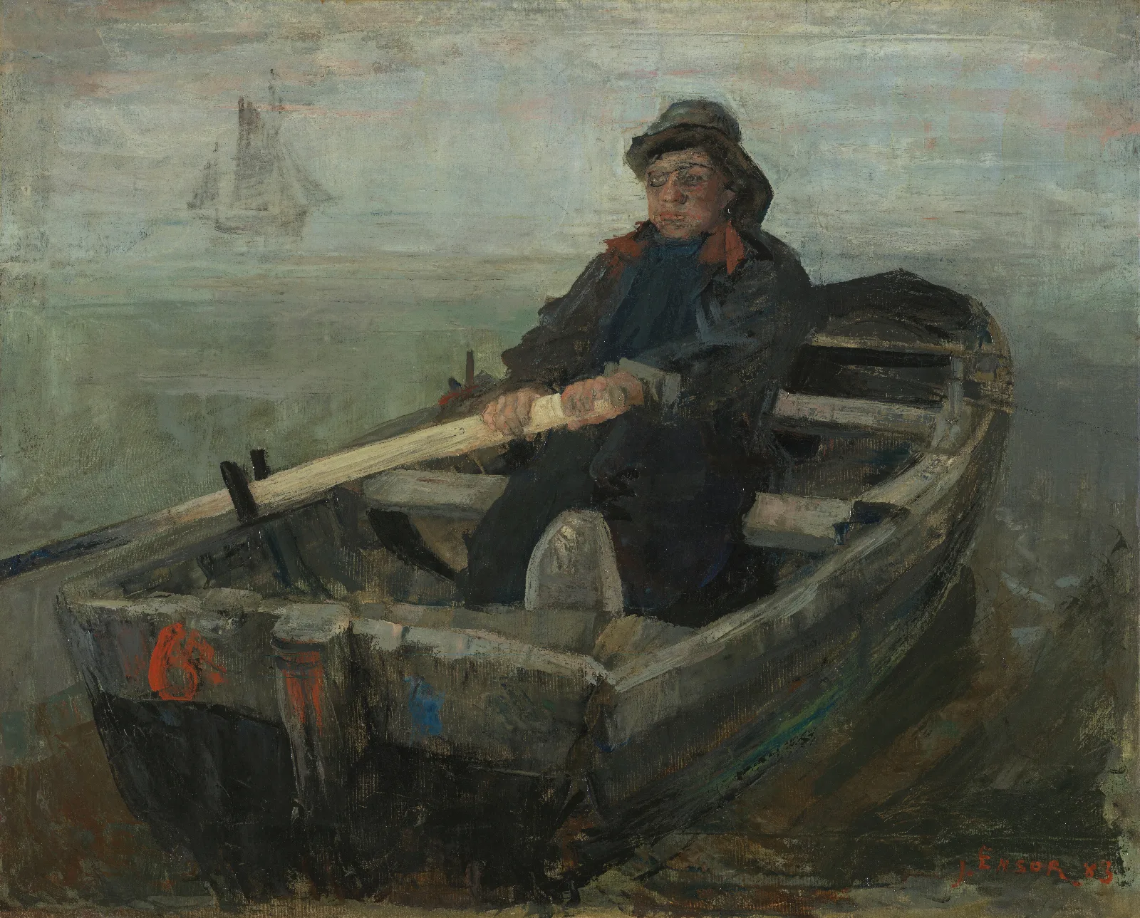 The Rower Wall Art by James Ensor - Canvas Print