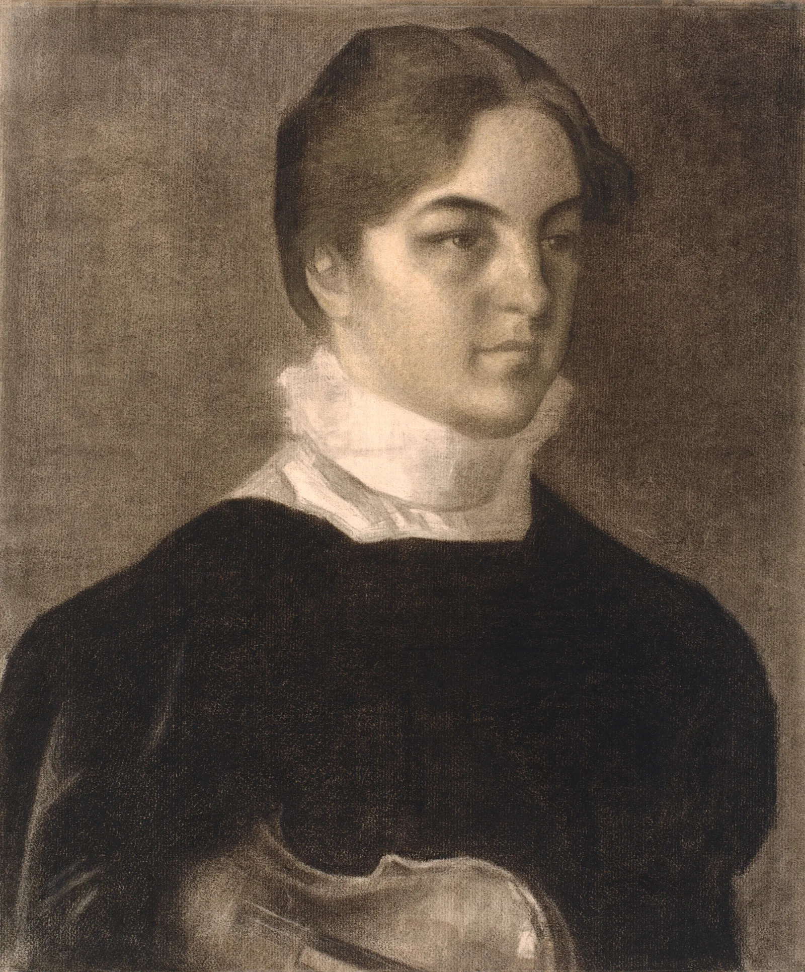 Portrait Of Karen Bramsen Wall Art by Vilhelm Hammershøi - Canvas Print