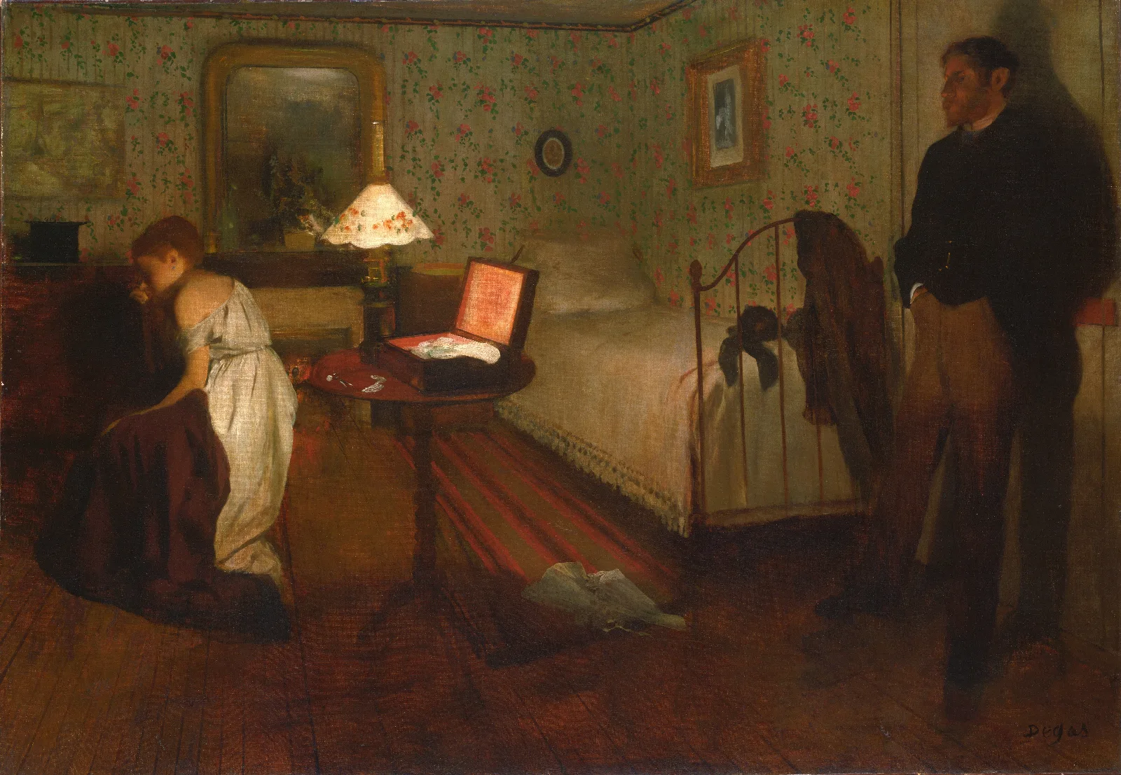 Interior 5 Wall Art by Edgar Degas - Canvas Print