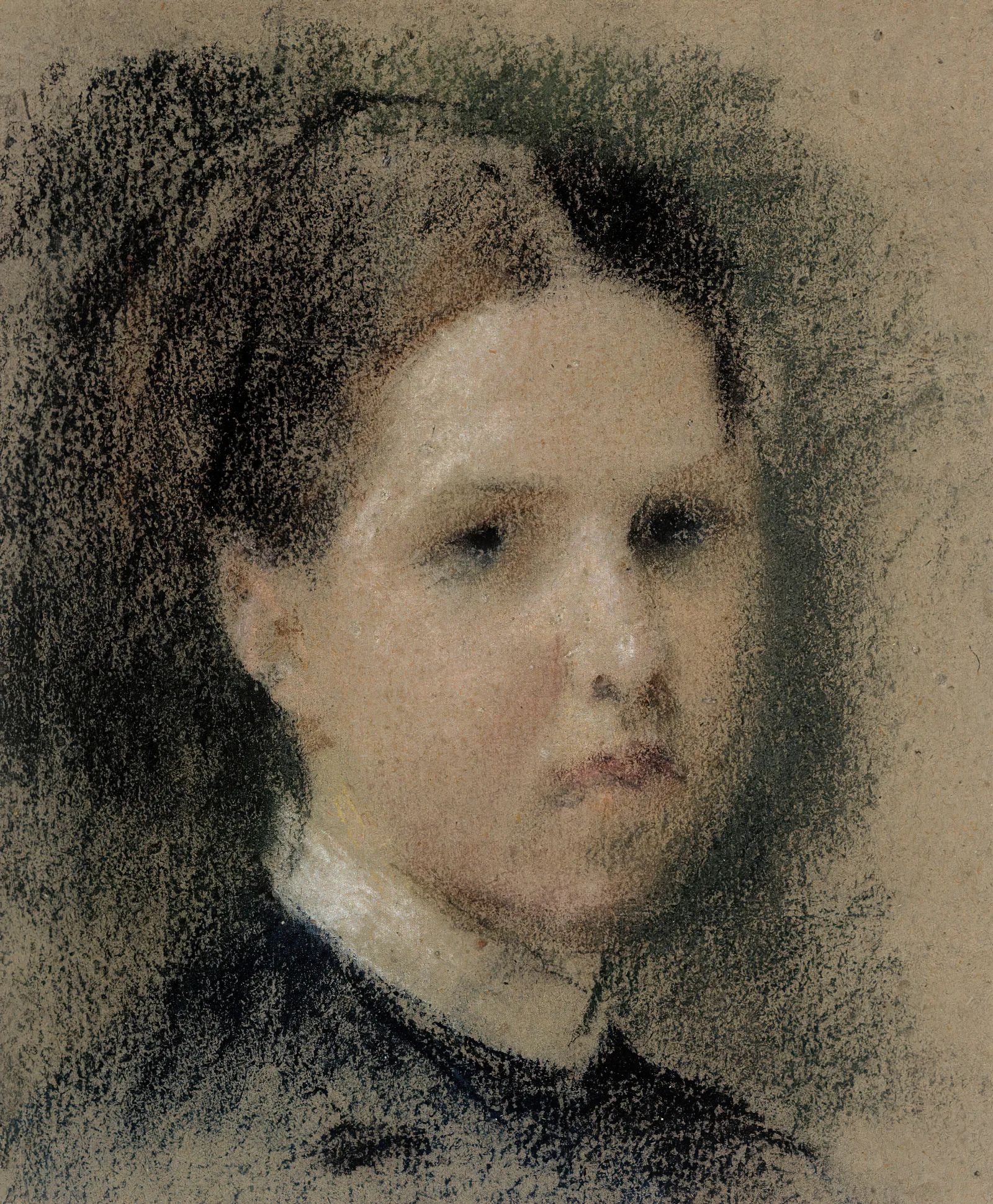 Portrait Of Annie Edelfelt Wall Art by Albert Edelfelt - Canvas Print