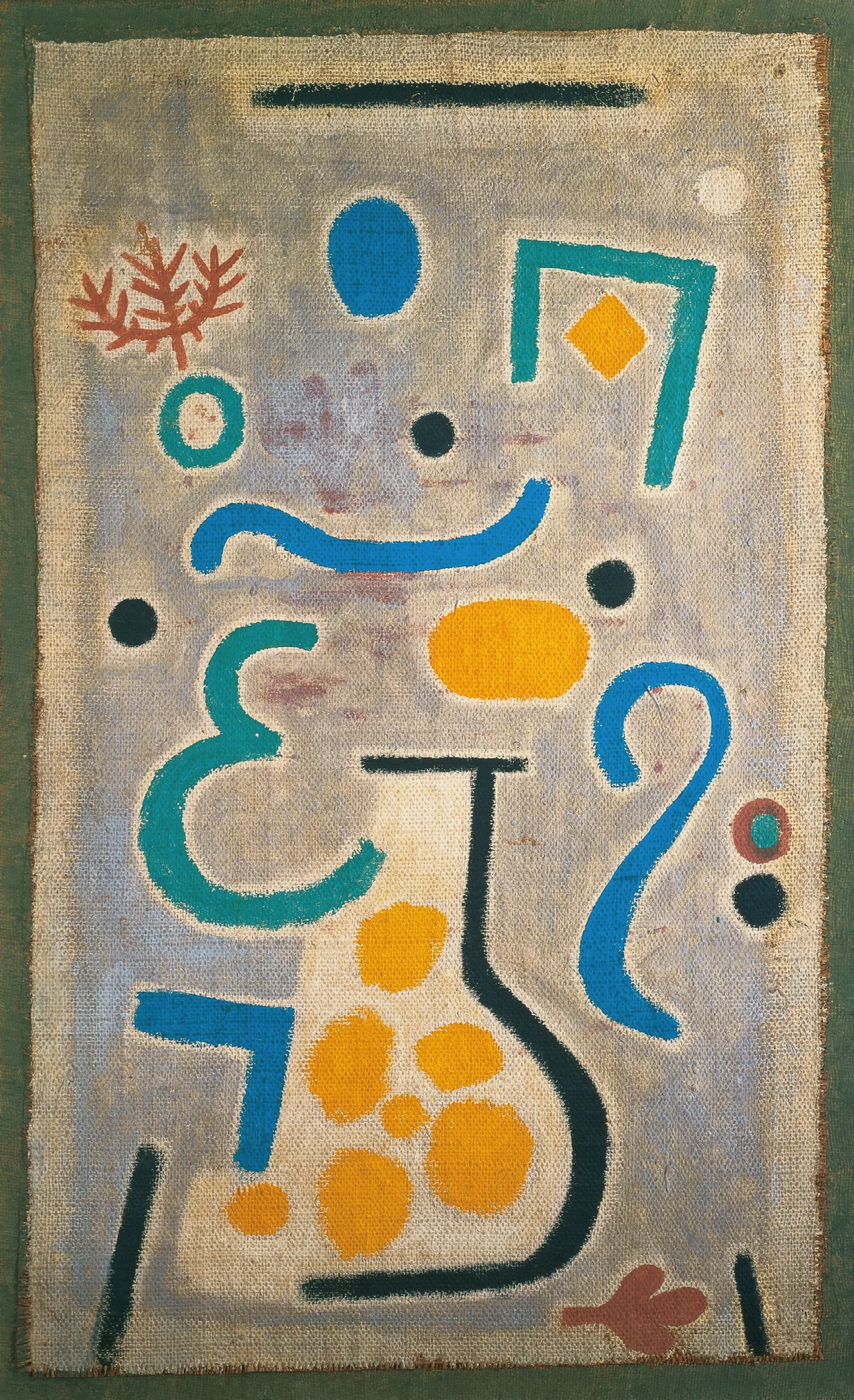 The Vase Wall Art by Paul Klee - Canvas Print
