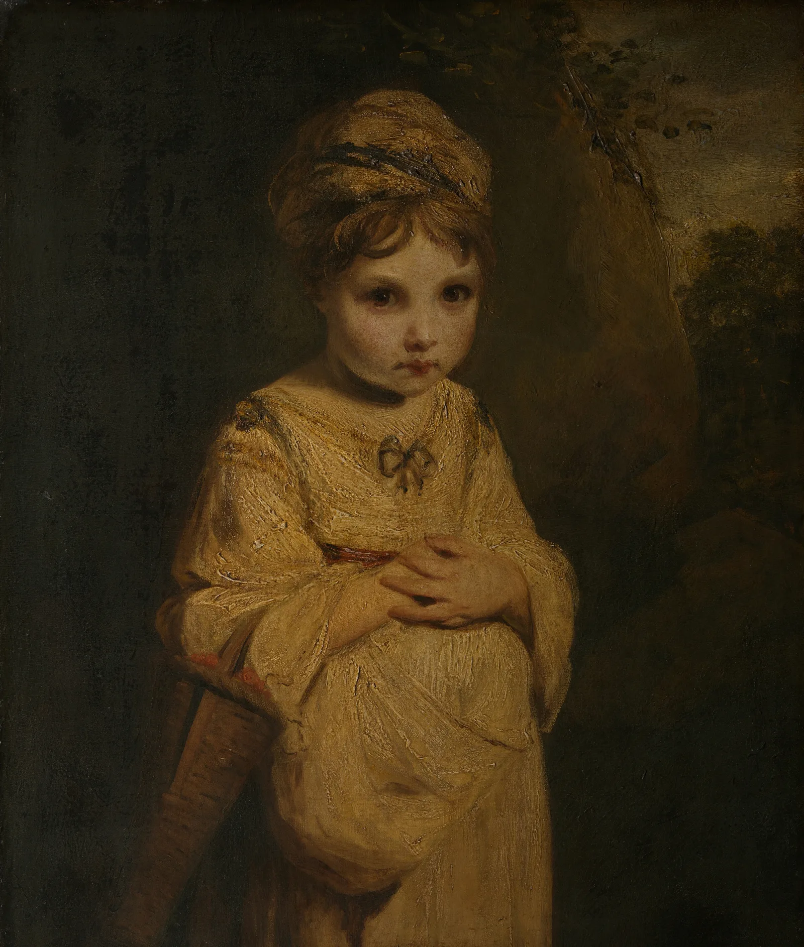 The Strawberry Girl Wall Art by Sir Joshua Reynolds - Canvas Print