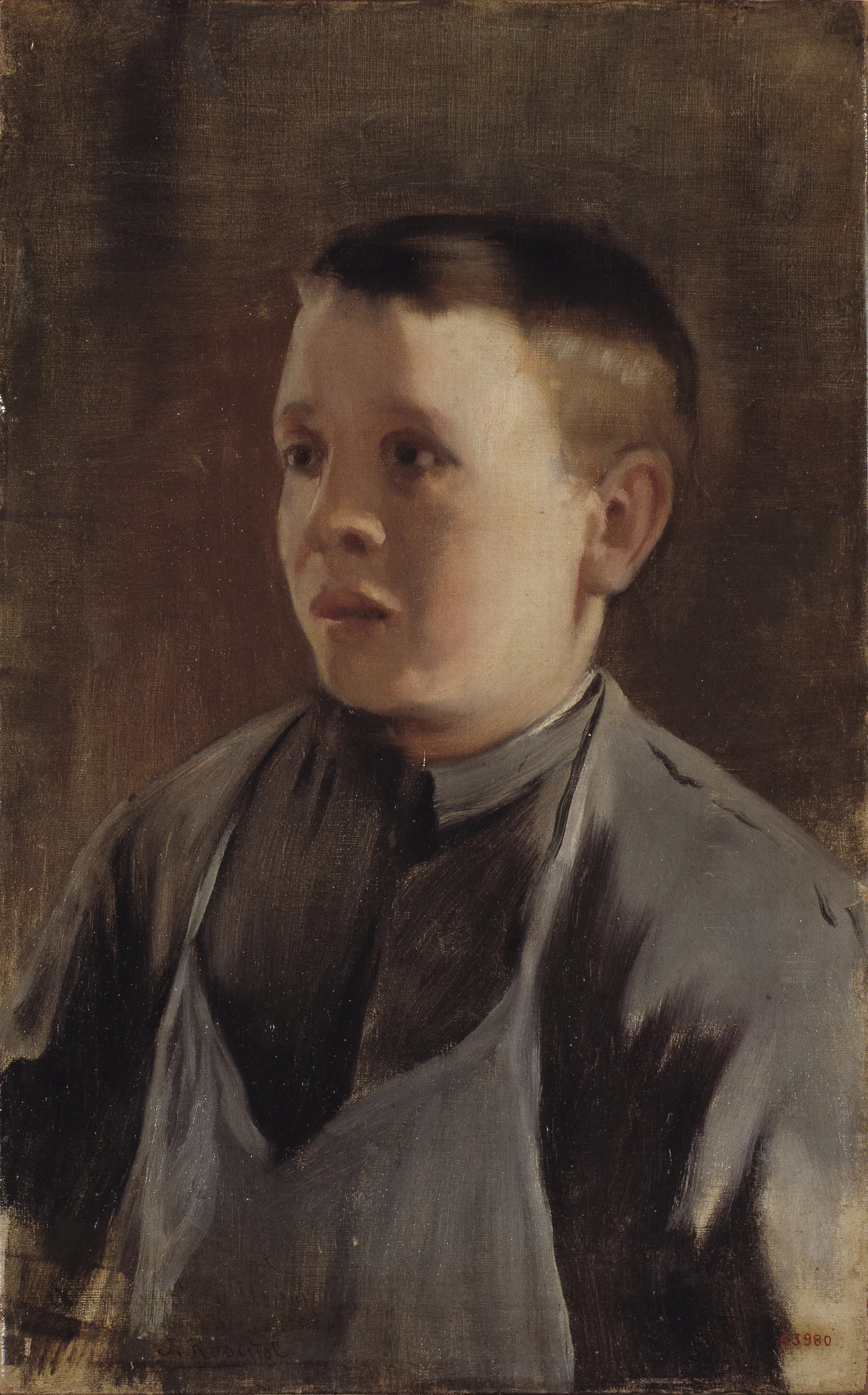 Portrait Of A Boy 9 Wall Art by Santiago Rusiñol - Canvas Print