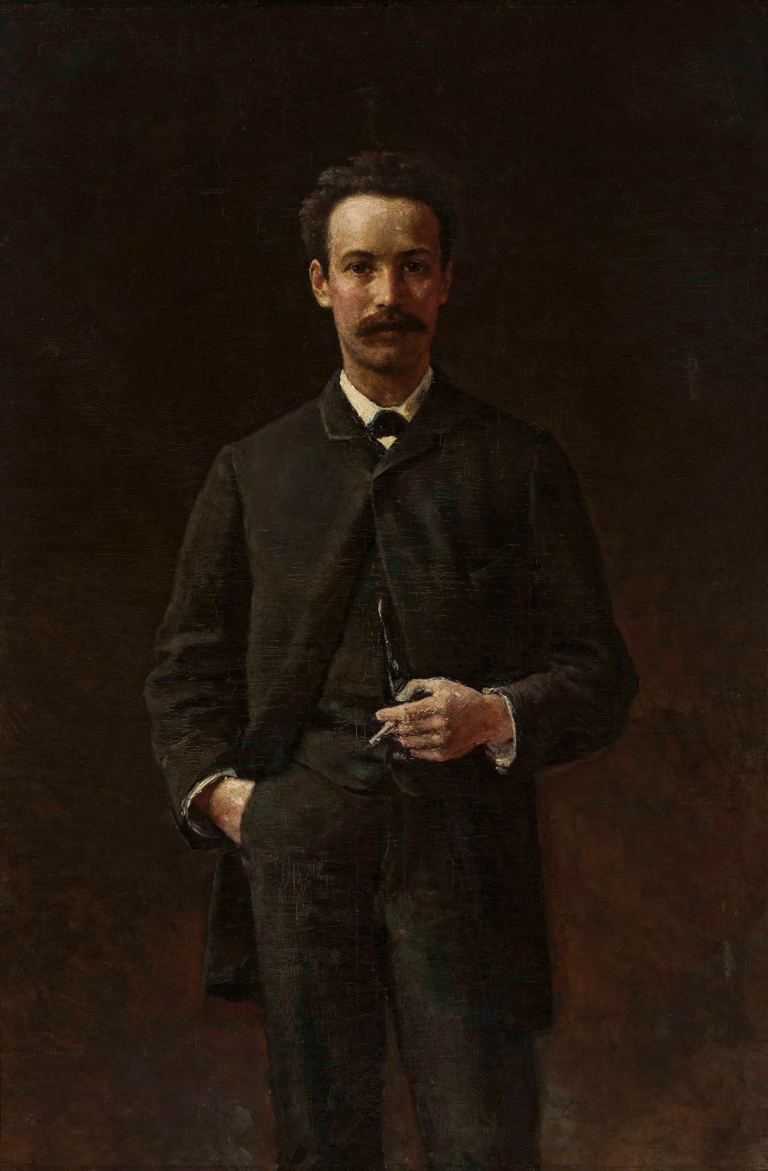 Portrait Of Artur Gruszecki Wall Art by Aleksander Gierymski - Canvas Print