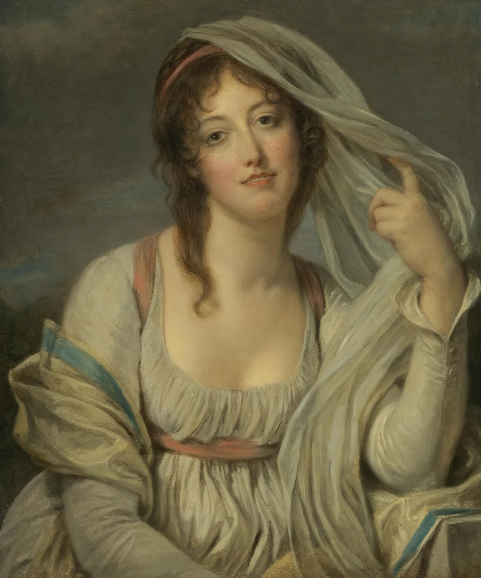 Portrait Of Madame Van Westrenen Of Tremaat Wall Art by Jean-Baptiste Greuze - Canvas Print