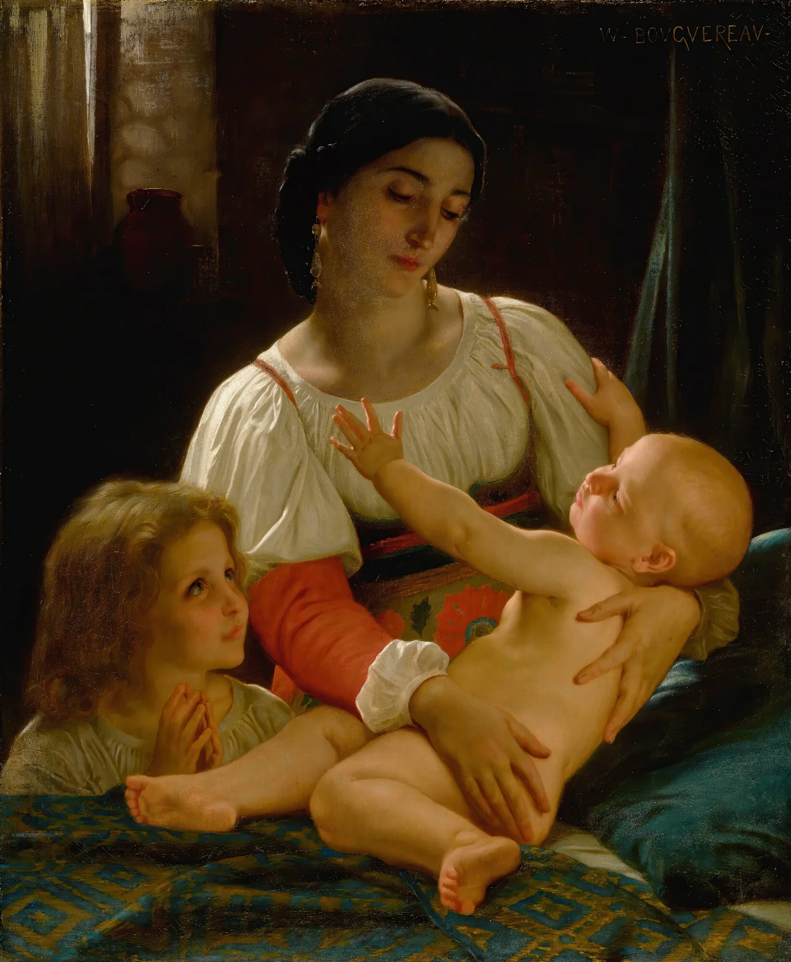 Le Reveil Wall Art by William Bouguereau - Canvas Print