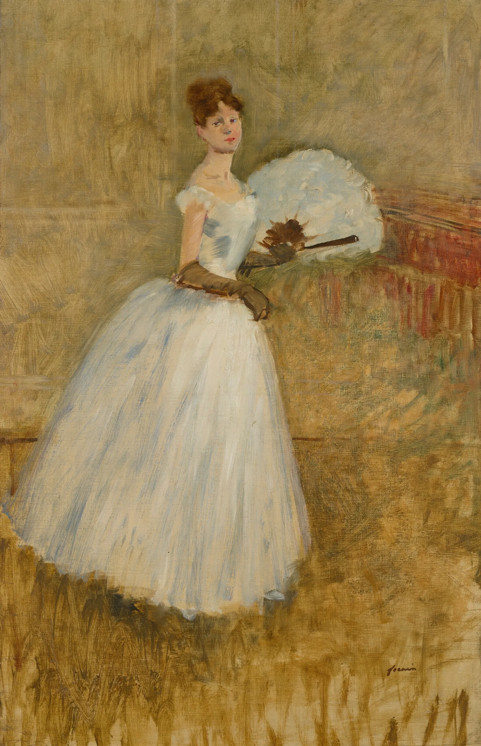 Isa Tyde La Belle Irlandaise Wall Art by Jean-Louis Forain - Canvas Print