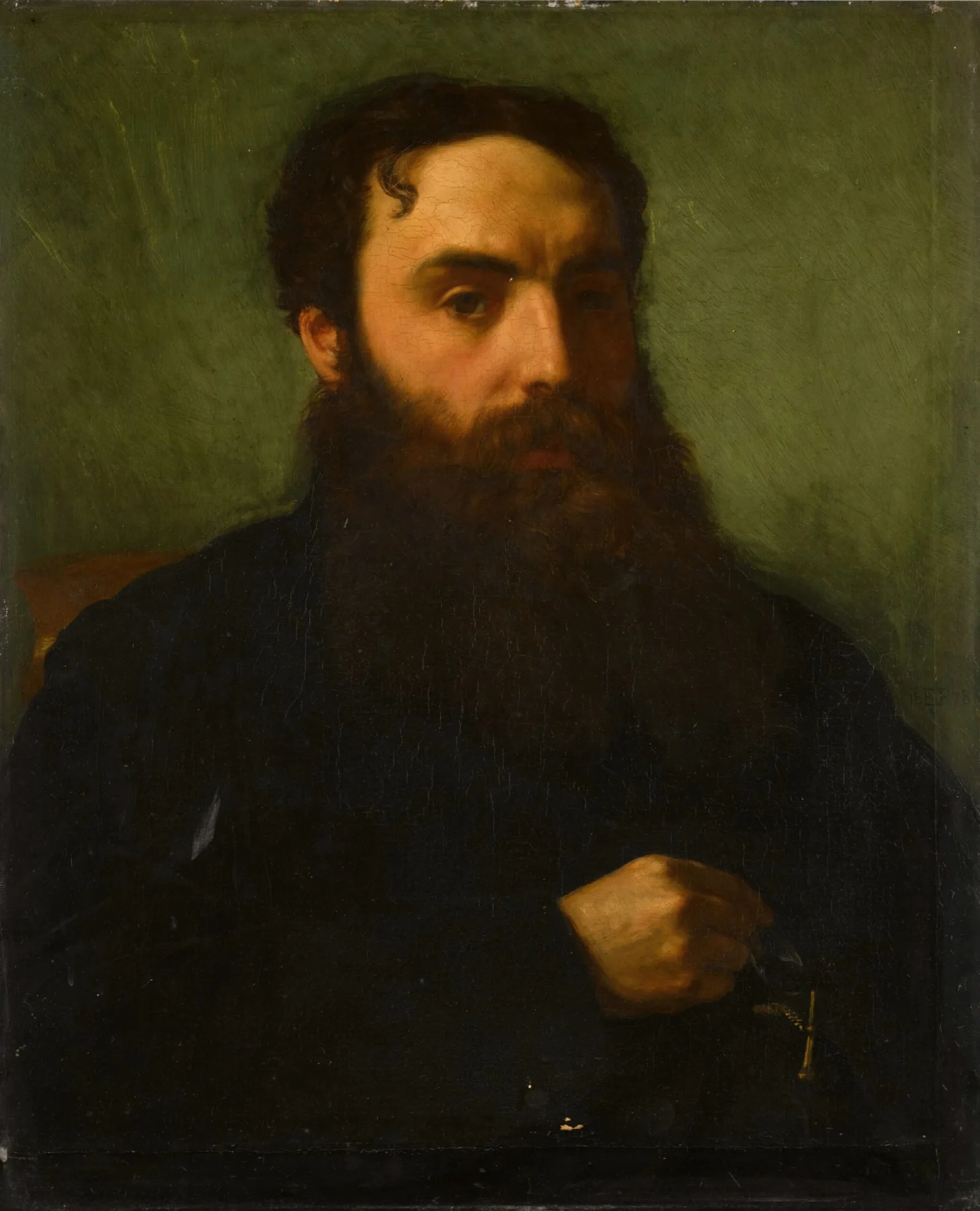 Portrait Of Alfred Baldwin Esq Wall Art by Edward John Poynter - Canvas Print