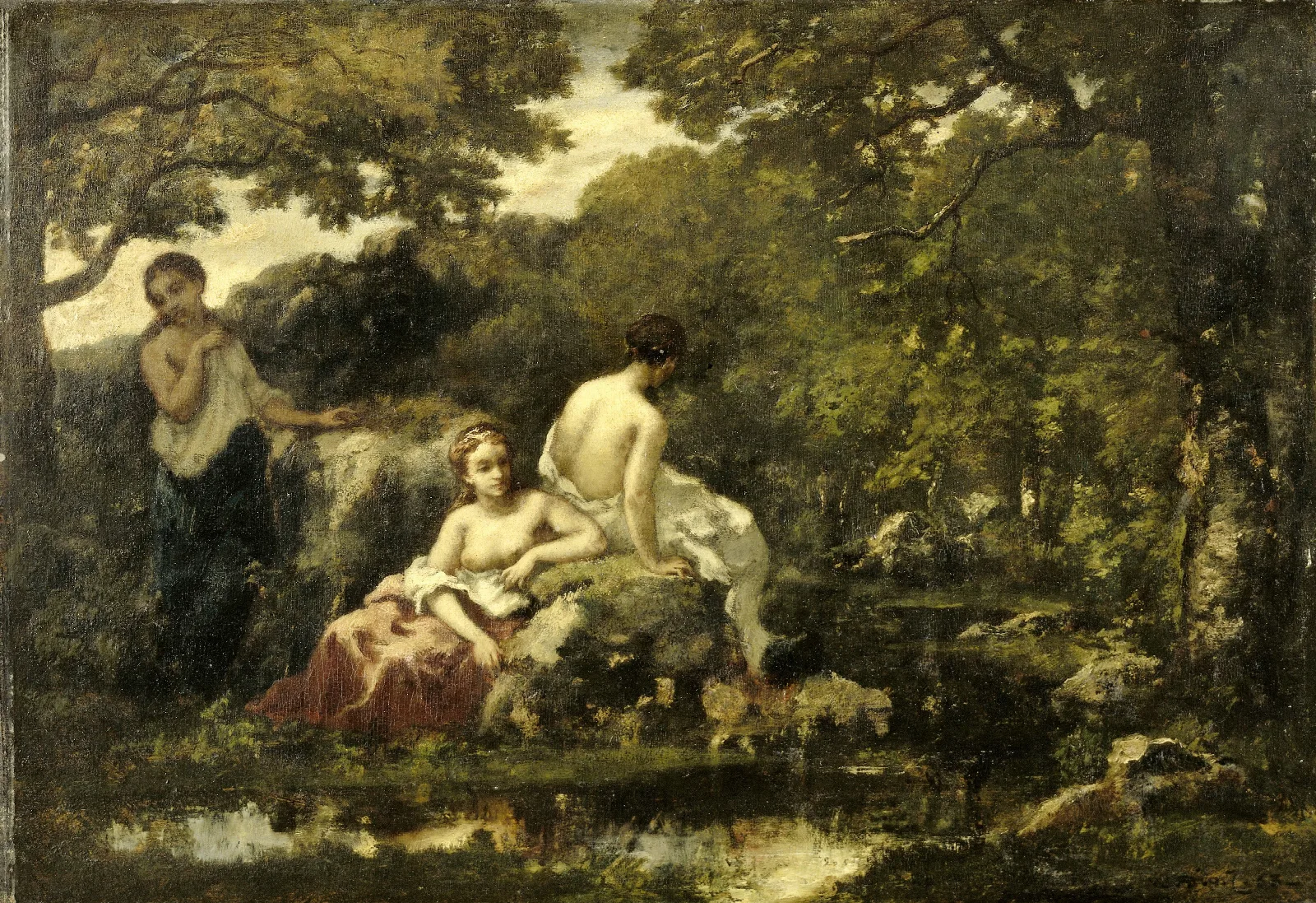 Idyll 6 Wall Art by Narcisse-Virgile Diaz de La Peña - Canvas Print