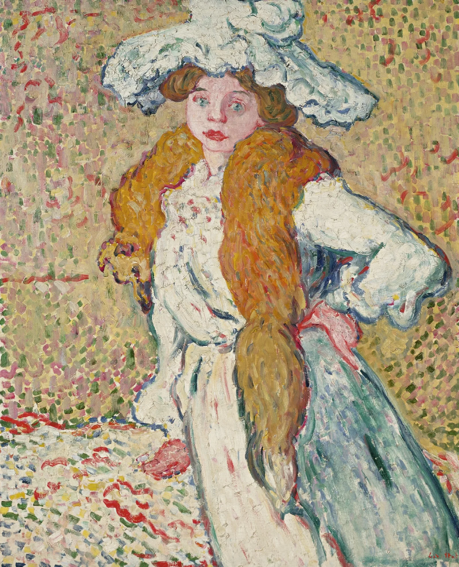 Portrait De Madame Valtat Wall Art by Louis Valtat - Canvas Print
