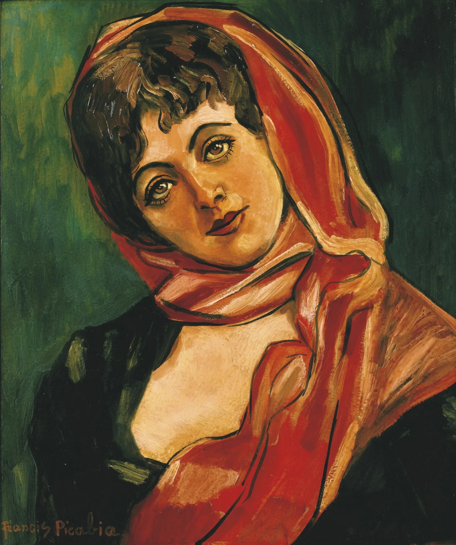 Visage De Femme 2 Wall Art by Francis Picabia - Canvas Print