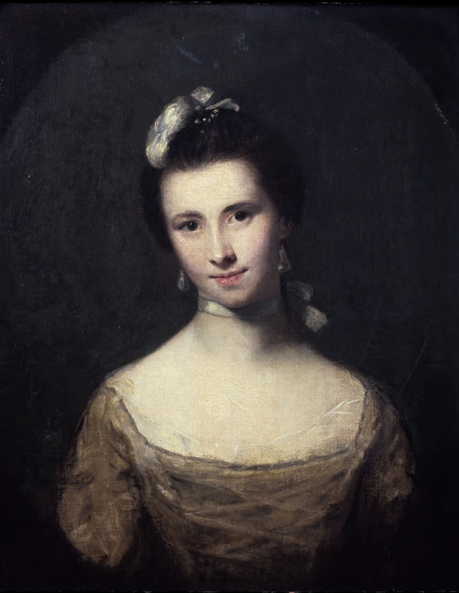Miss Morris Wall Art by Sir Joshua Reynolds - Canvas Print