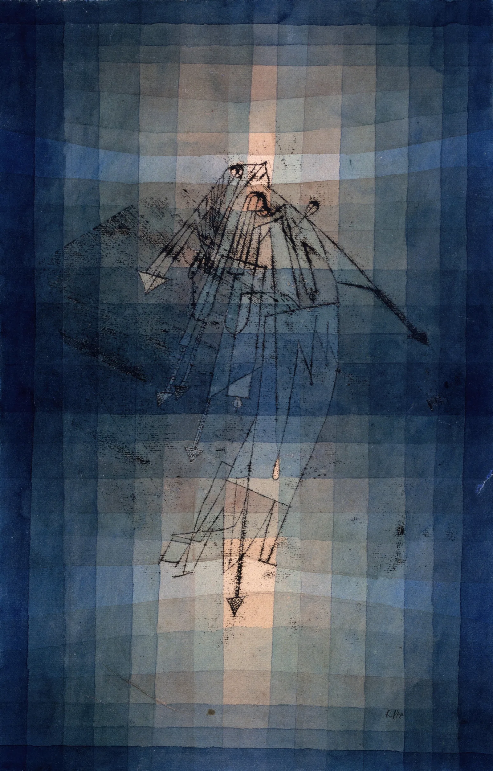 Dance Of Moth Wall Art by Paul Klee - Canvas Print