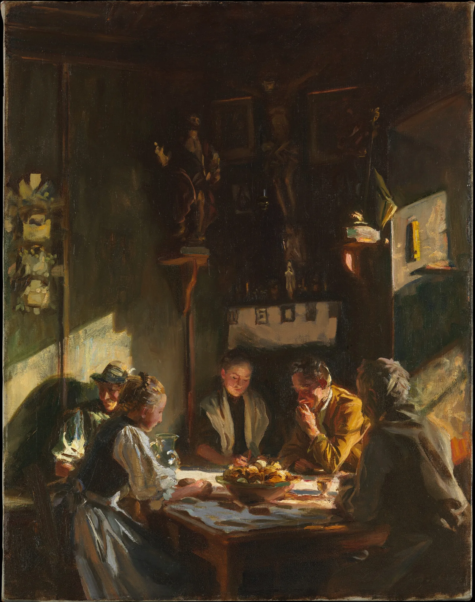 Tyrolese Interior Wall Art by John Singer Sargent - Canvas Print