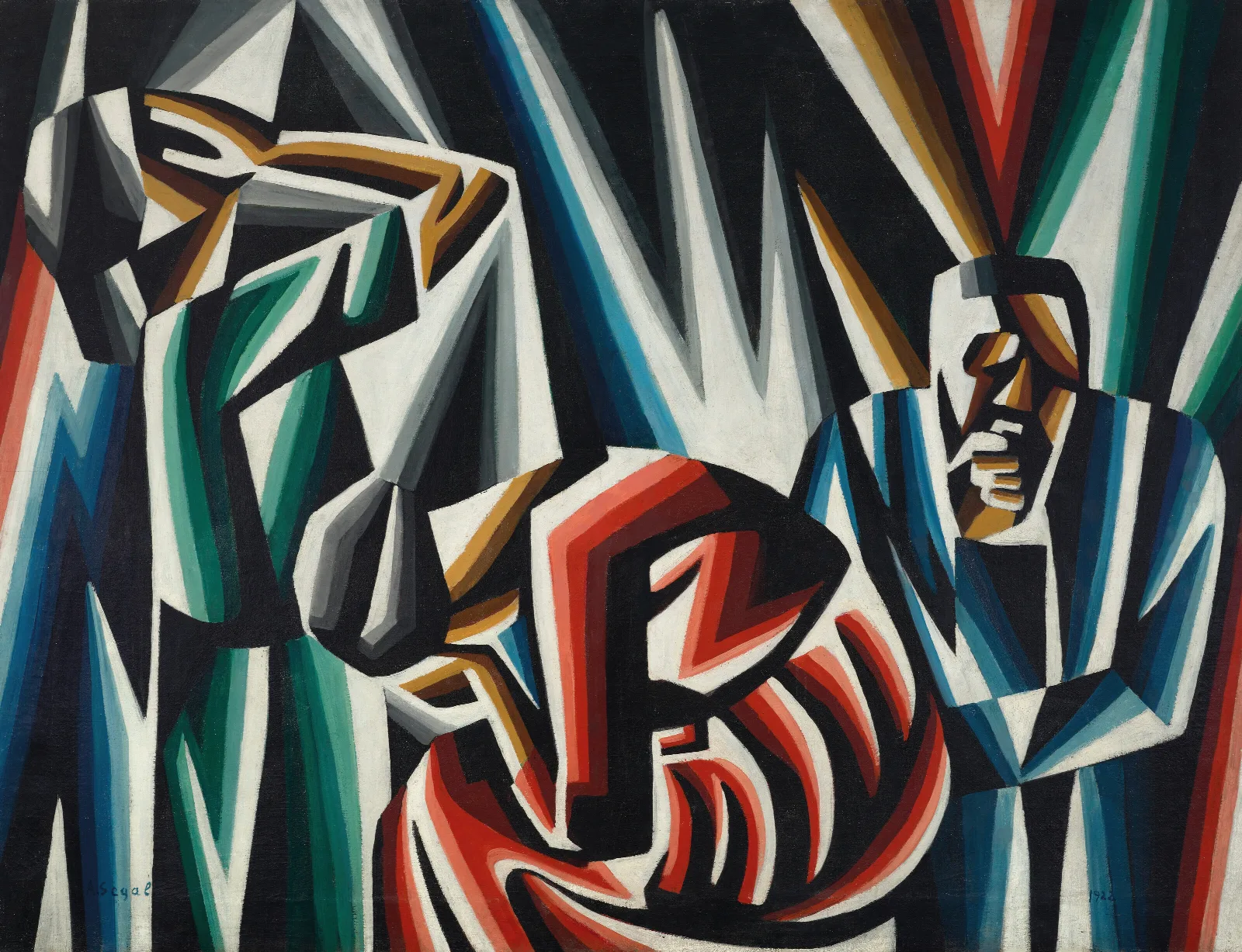 Drei Figuren Wall Art by Arthur Segal - Canvas Print