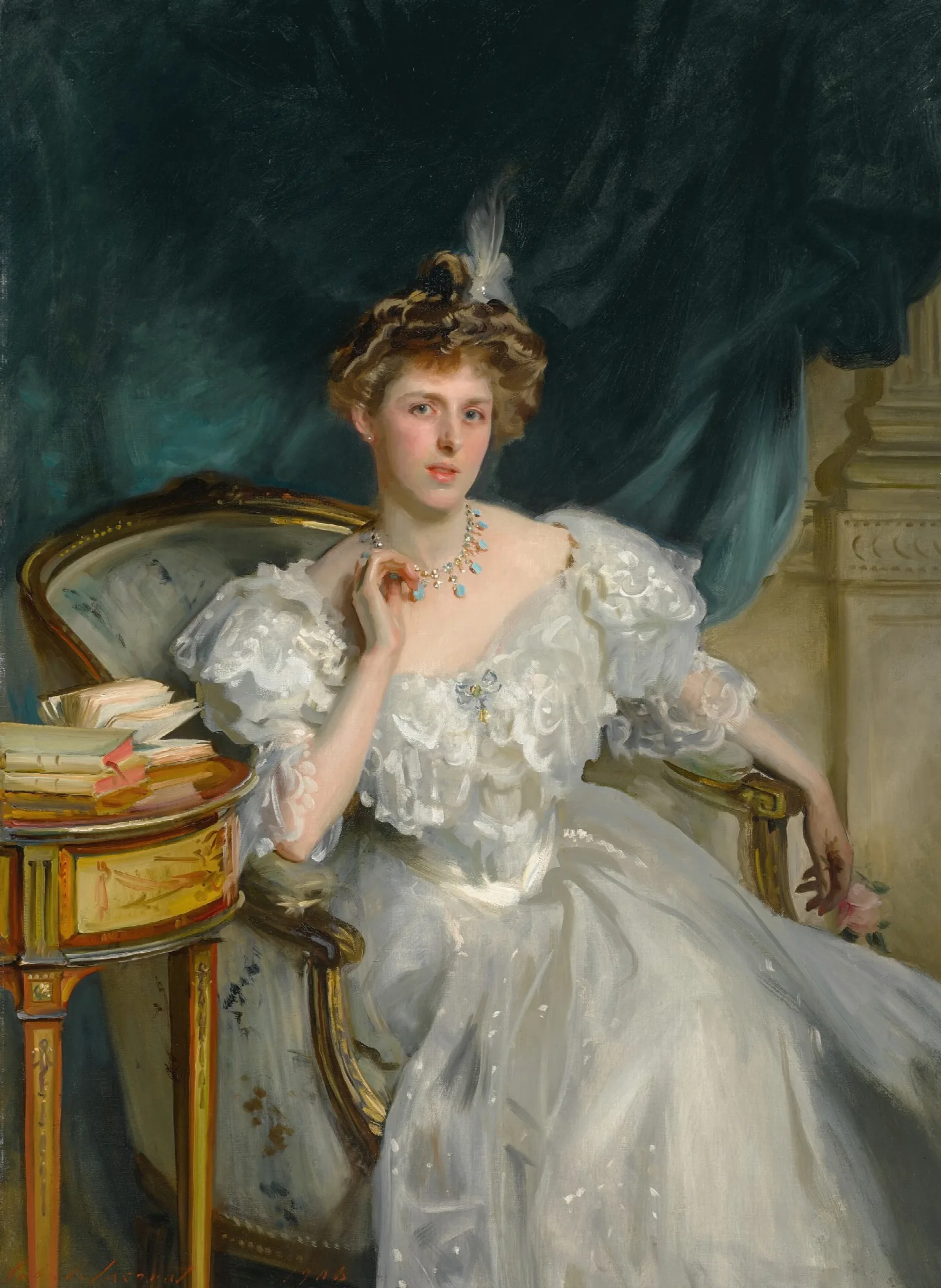 Mrs William George Raphael Wall Art by John Singer Sargent - Canvas Print