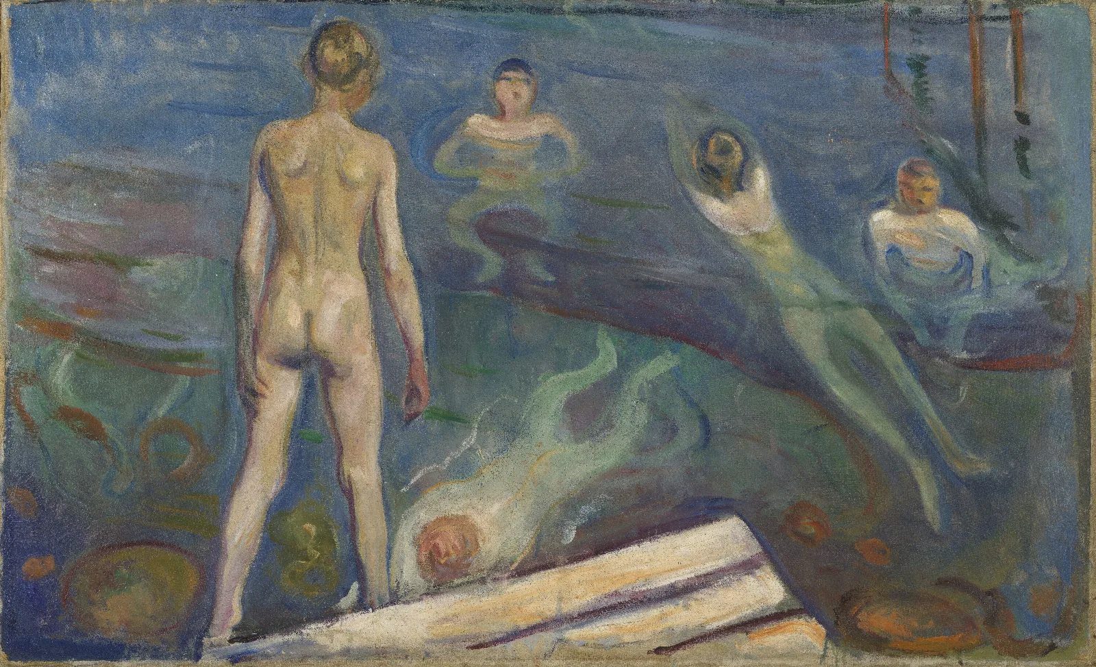 Bathing Boys Wall Art by Edvard Munch - Canvas Print
