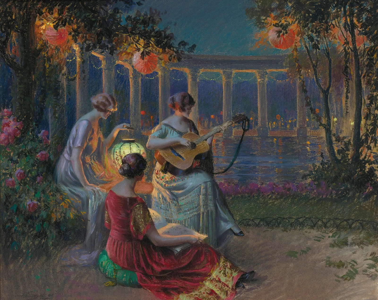 Soir De Fete Wall Art by Delphin Enjolras - Canvas Print