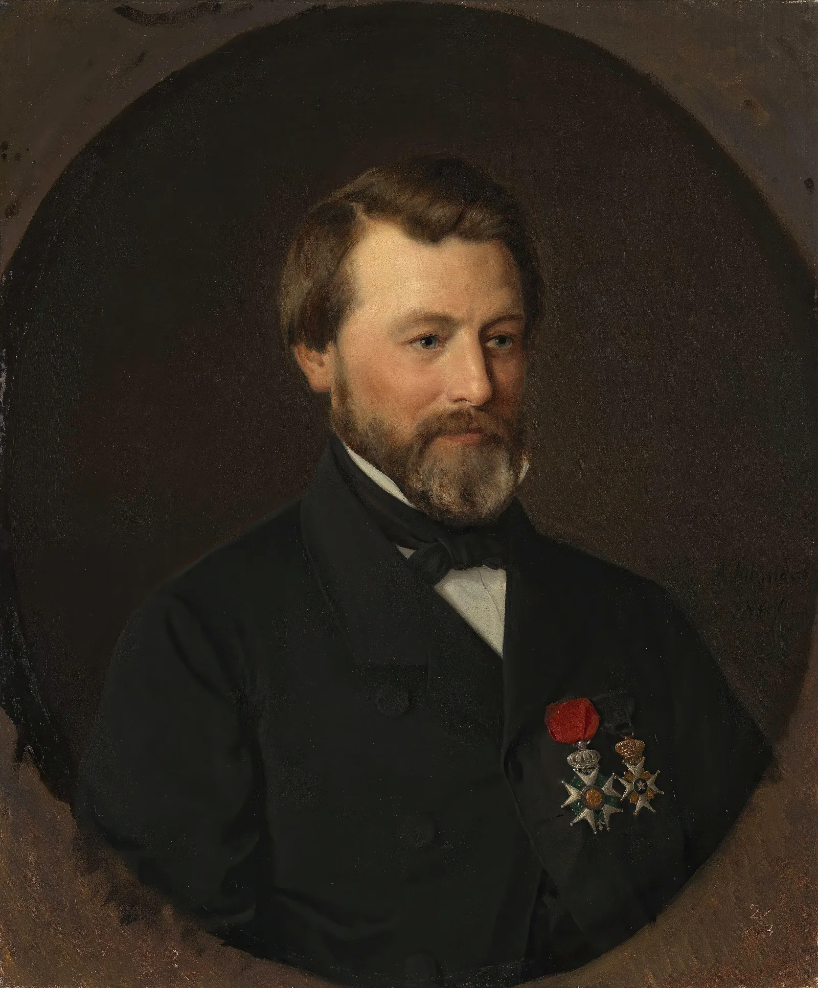 Portrait Of Emil Tidemand The Artists Brother Wall Art by Adolph Tidemand - Canvas Print